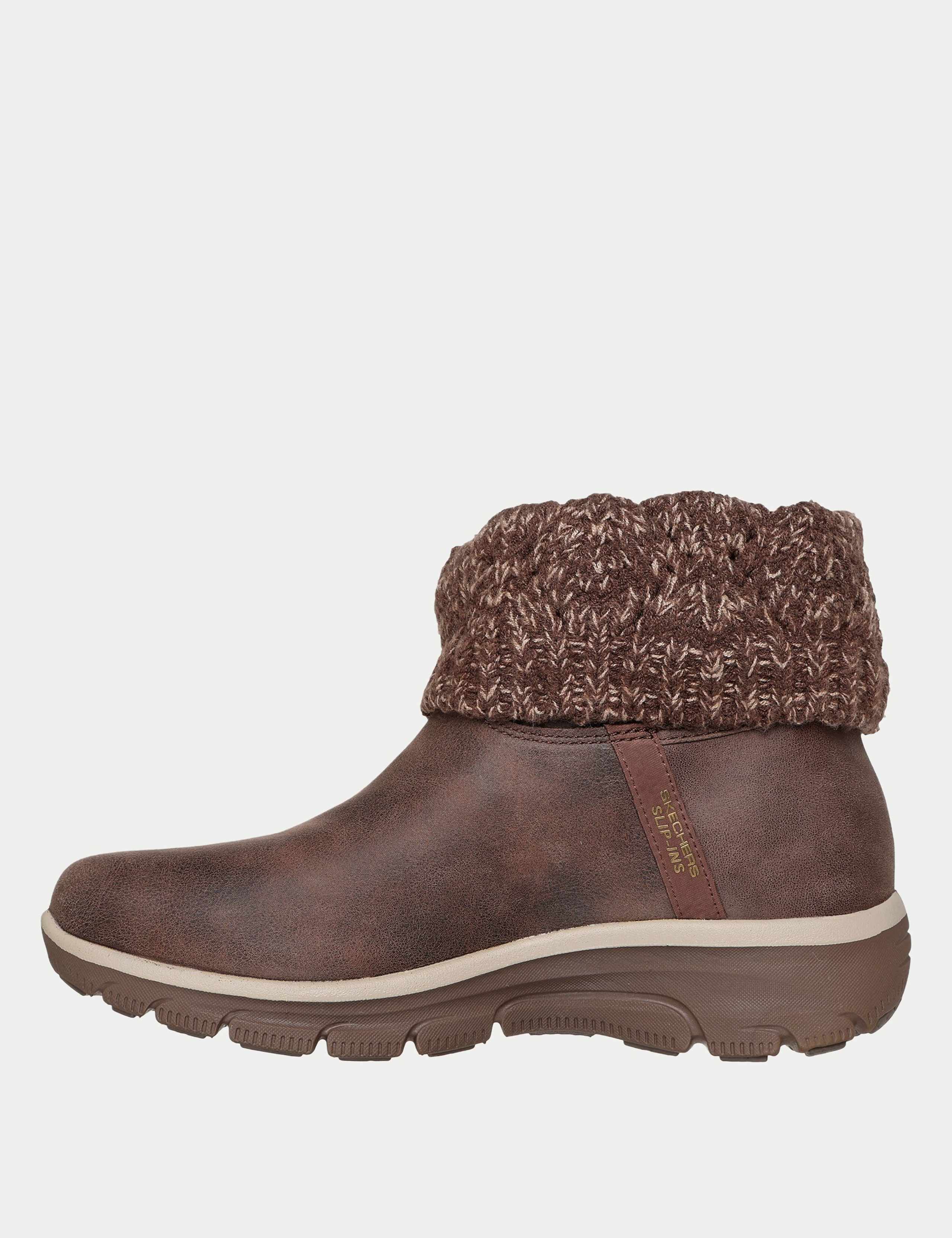 Easy Going Cozy Weather Faux Leather Ankle Boots 4 of 5
