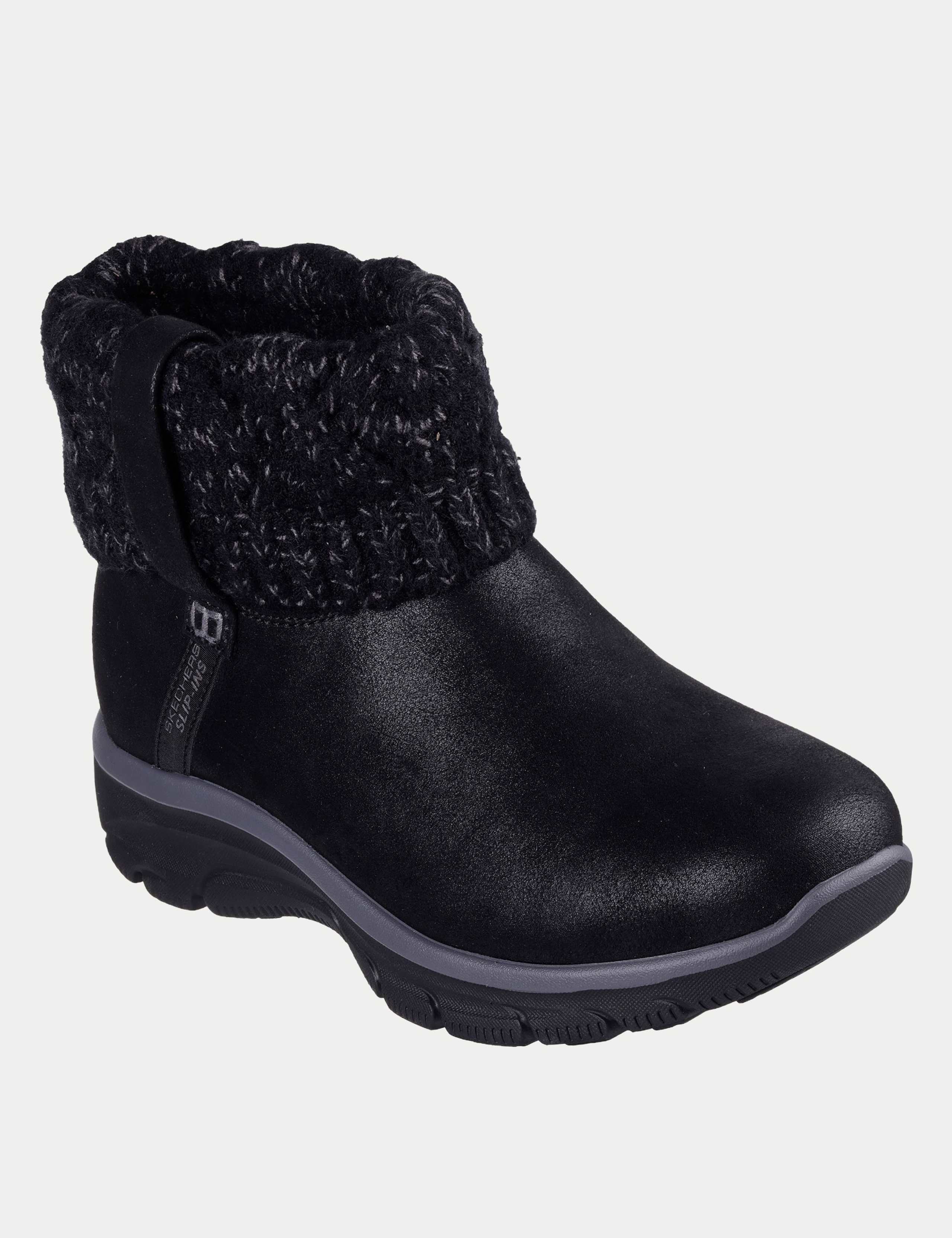 Easy Going Cozy Weather Faux Leather Ankle Boots 2 of 5