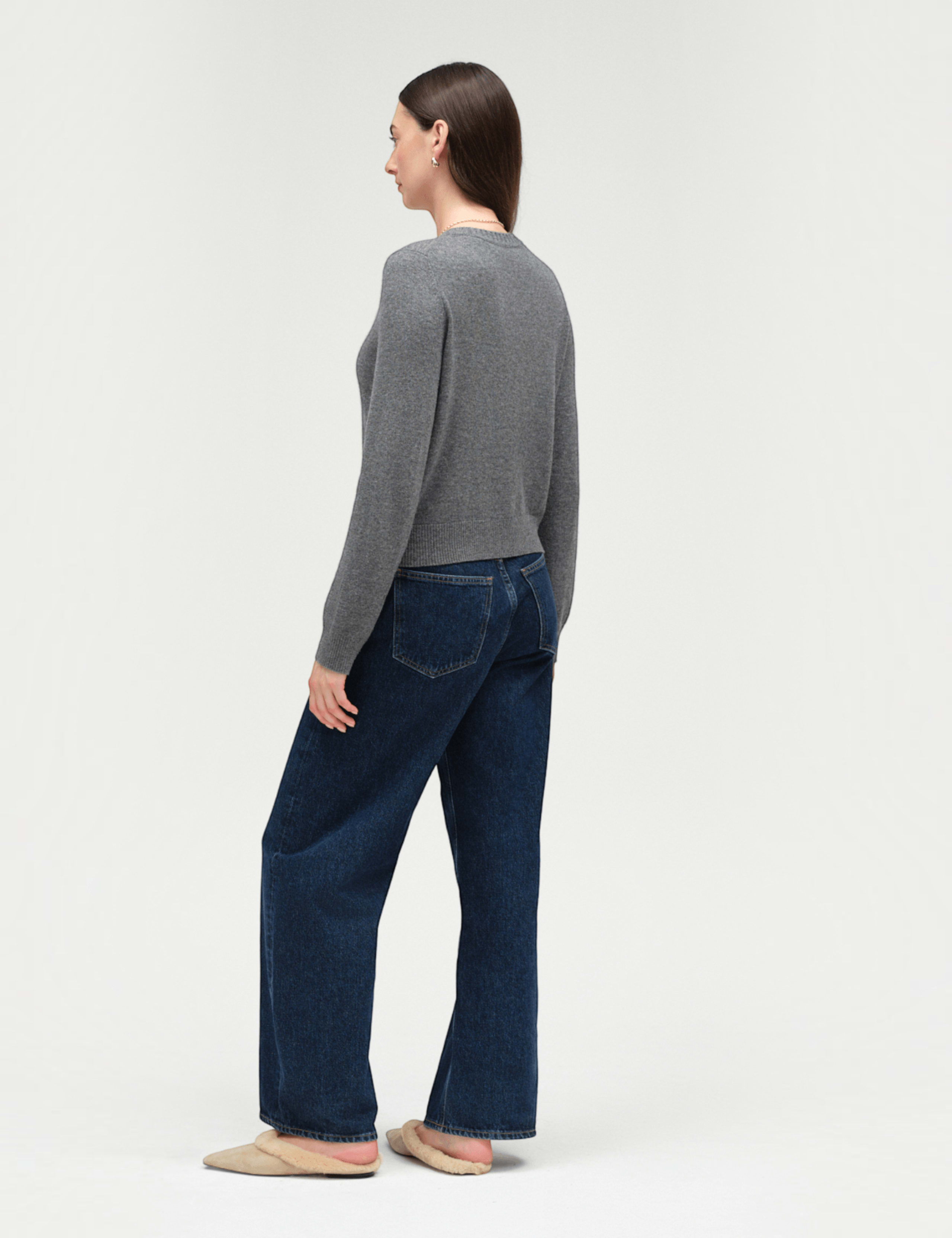 Regular Fit Crew Neck Cardigan with Wool 4 of 5