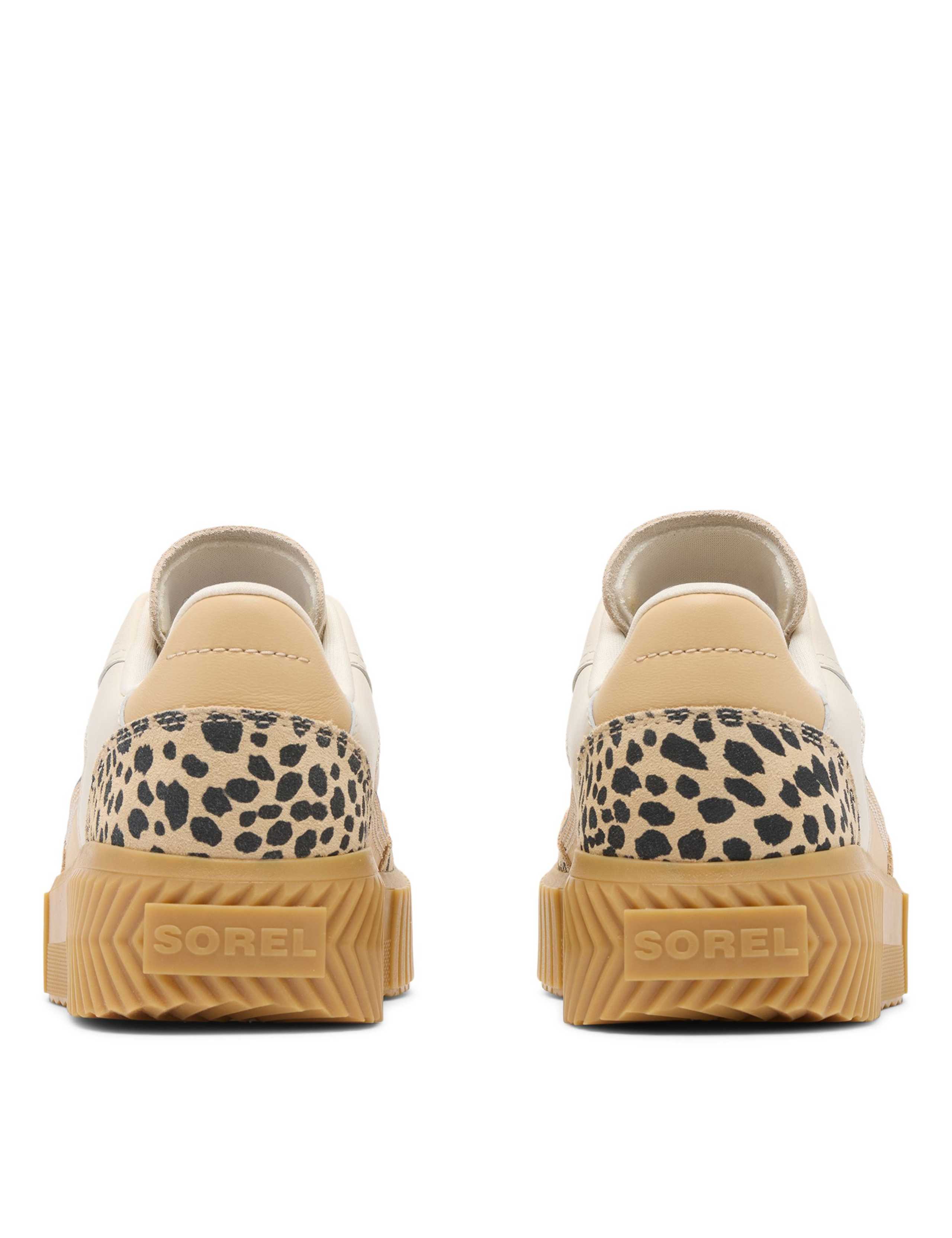 Ona Ave™ T-Toe Leather Animal Print Trainers 6 of 8