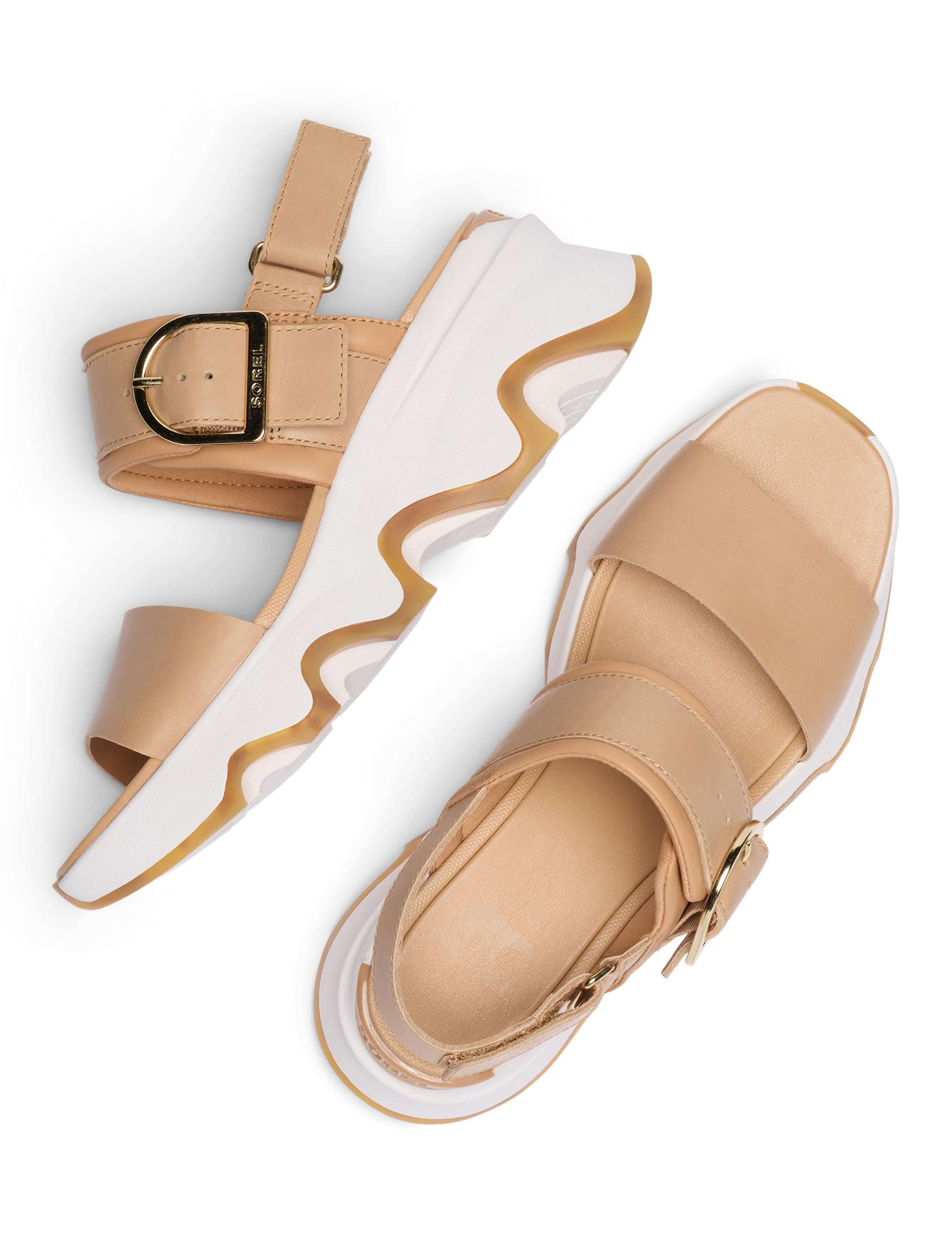 Kinetic™ Impact Leather Wedge Sandals 7 of 9