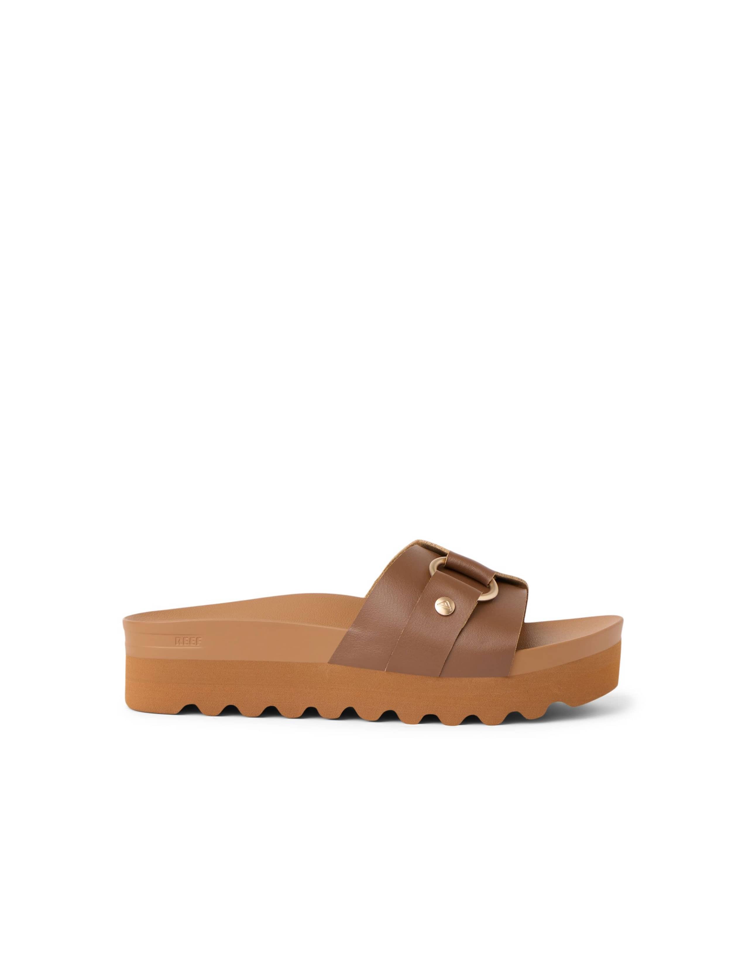 Vista Sadie Buckle Flatform Sliders 1 of 5