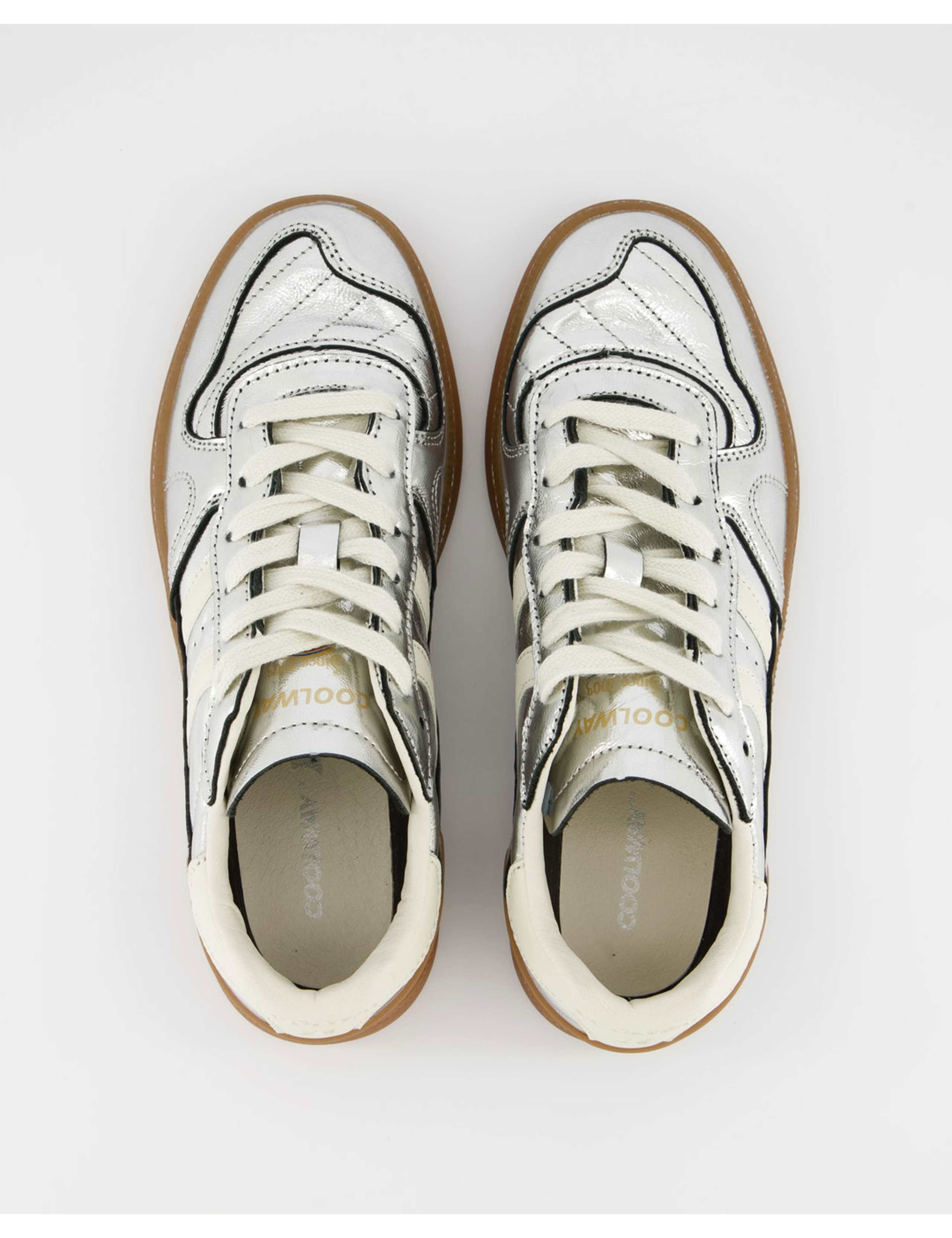 Goal Leather Metallic Trainers 2 of 5
