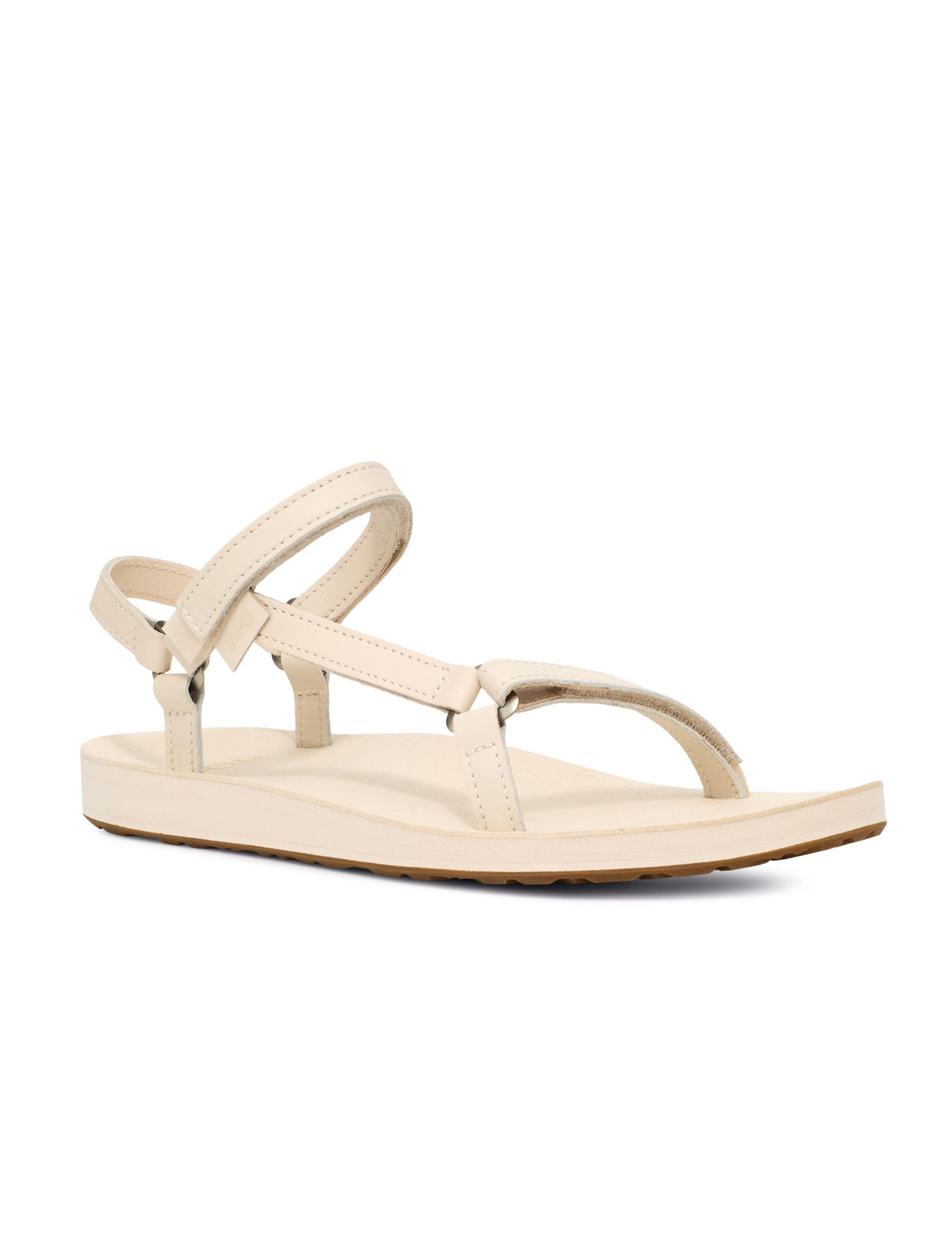 Leather Ankle Strap Flat Sandals 2 of 6