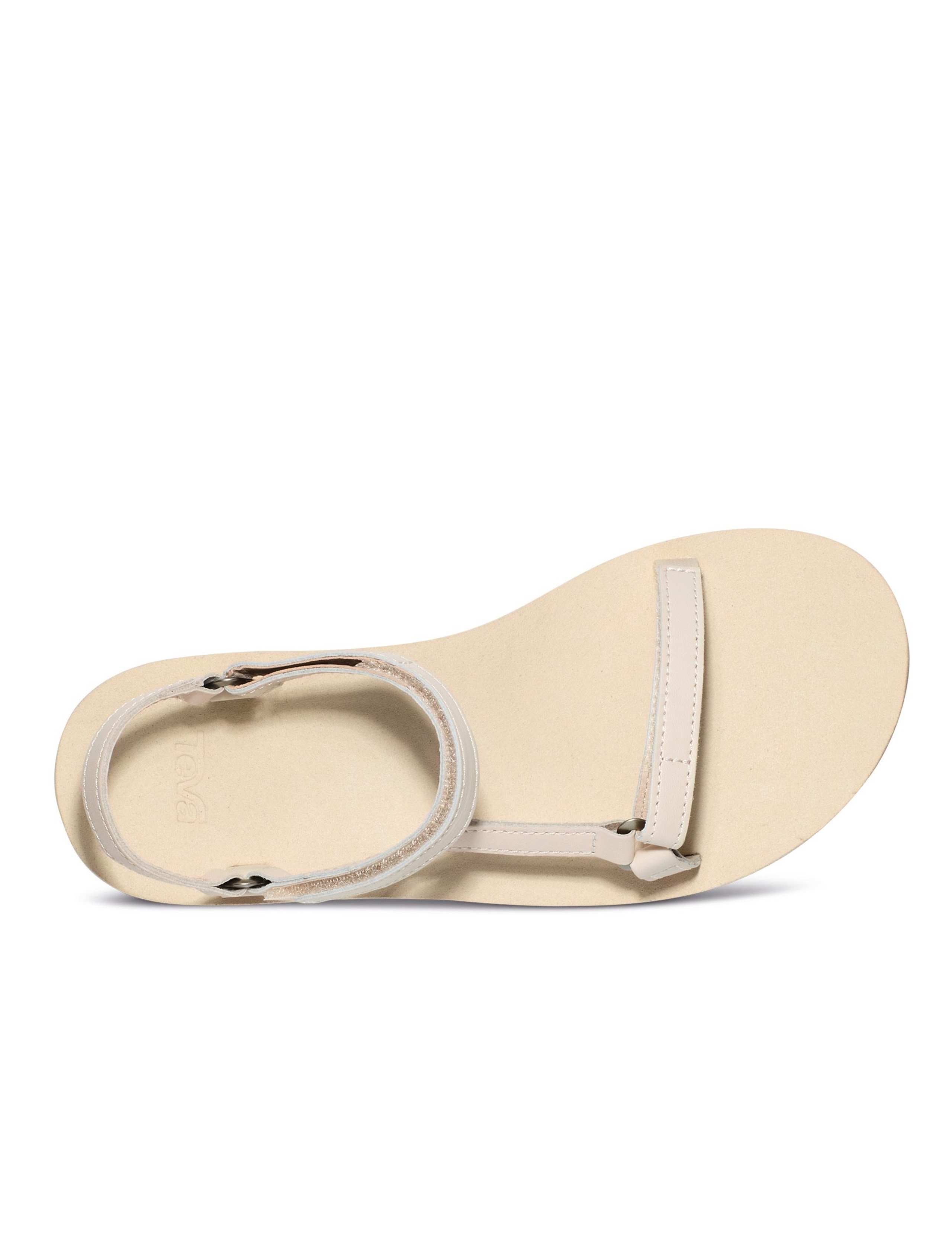 Leather Ankle Strap Flat Sandals 5 of 6