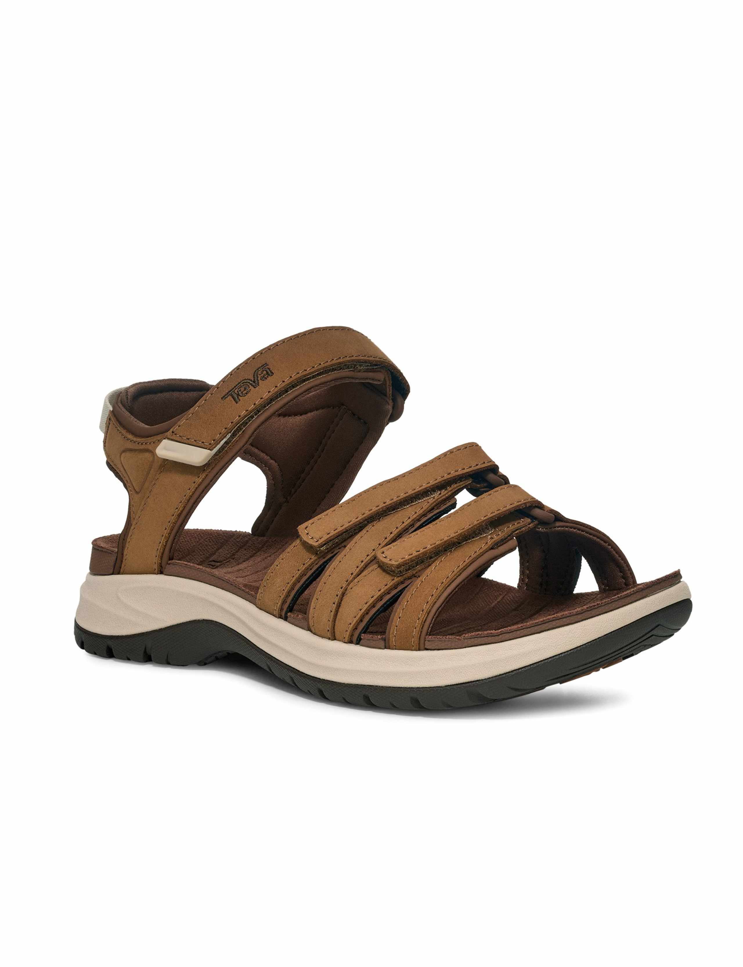 Leather Sporty Ankle Strap Flat Sandals 2 of 6