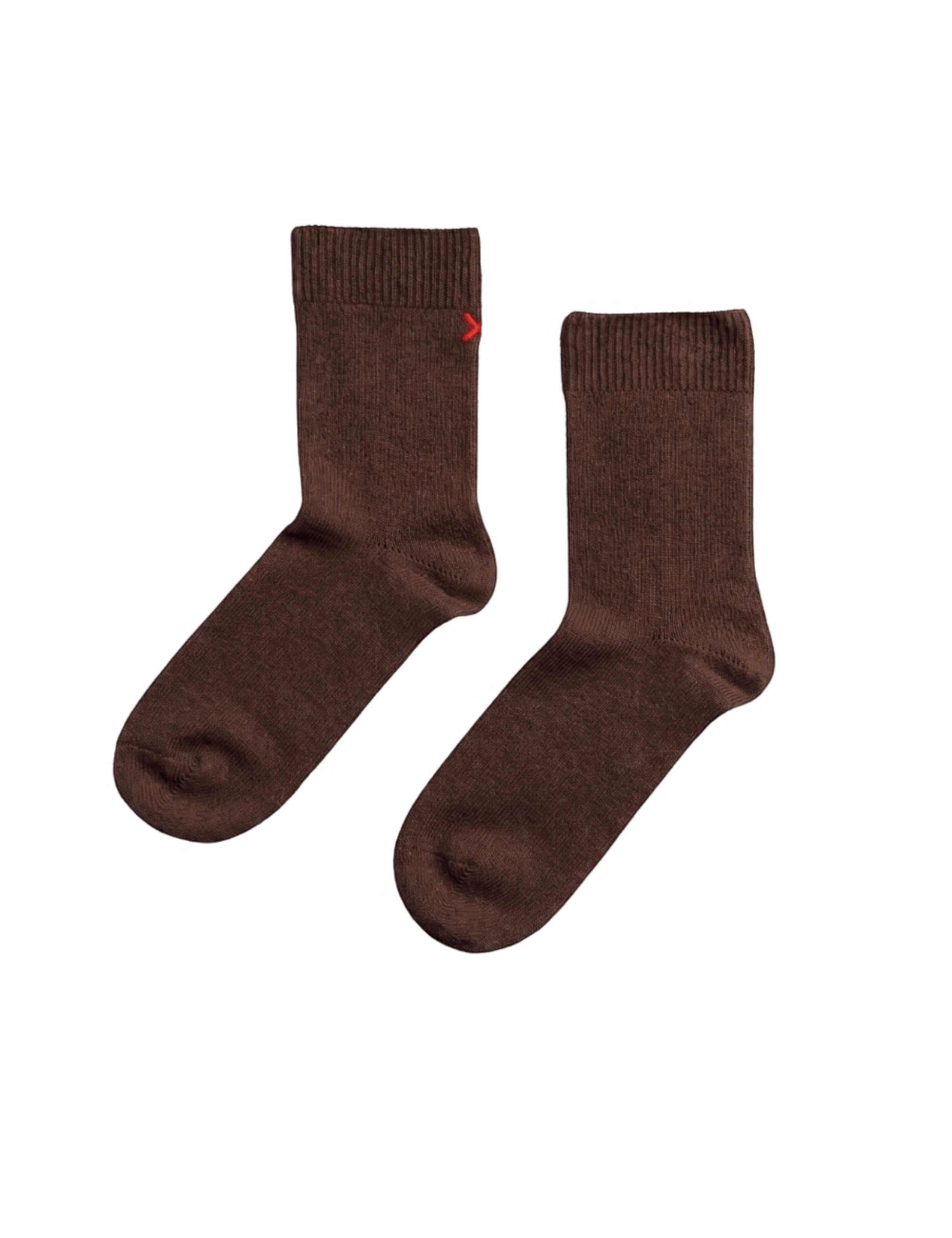 Knitted Plain Ankle Socks with Wool 2 of 2