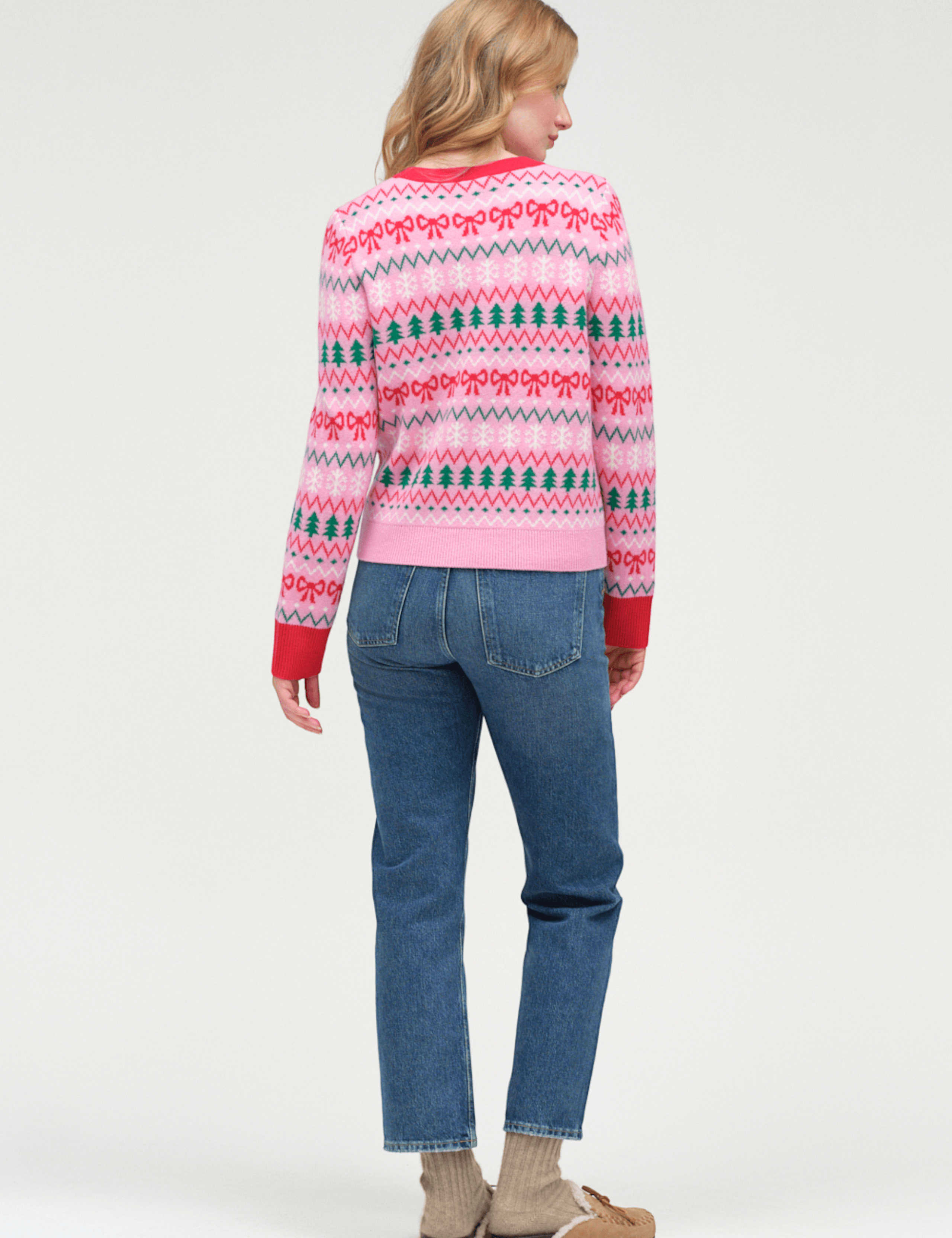 Fairisle Crew Neck Jumper with Wool 4 of 4