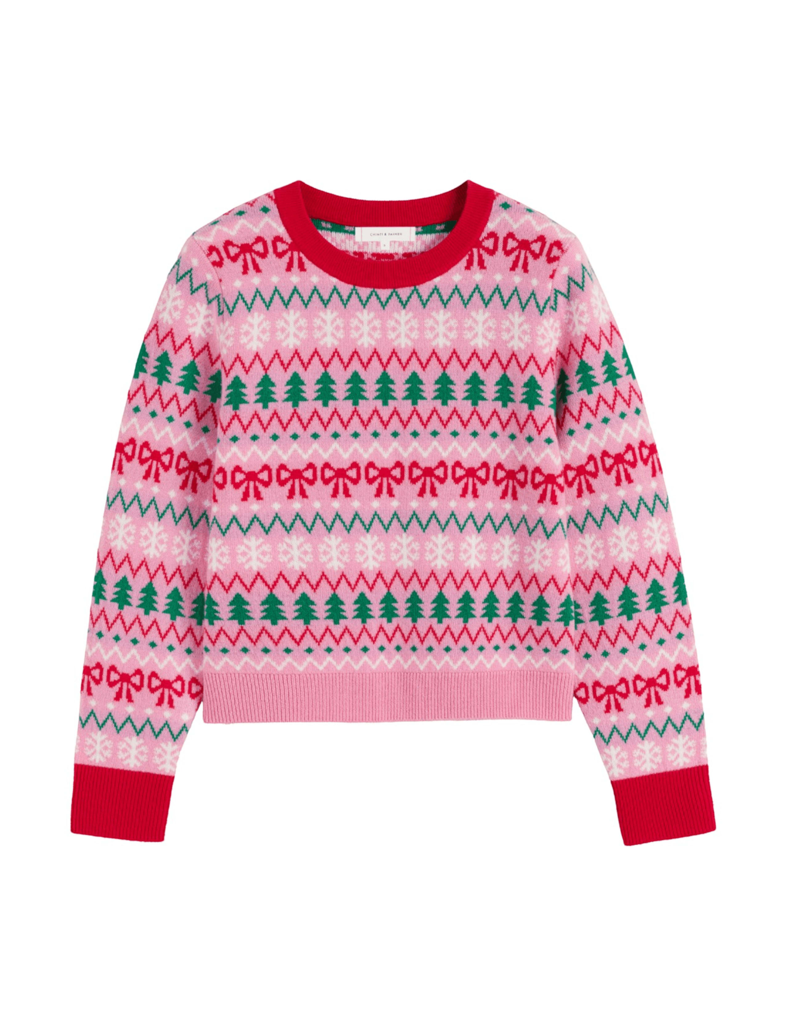 Fairisle Crew Neck Jumper with Wool 2 of 4