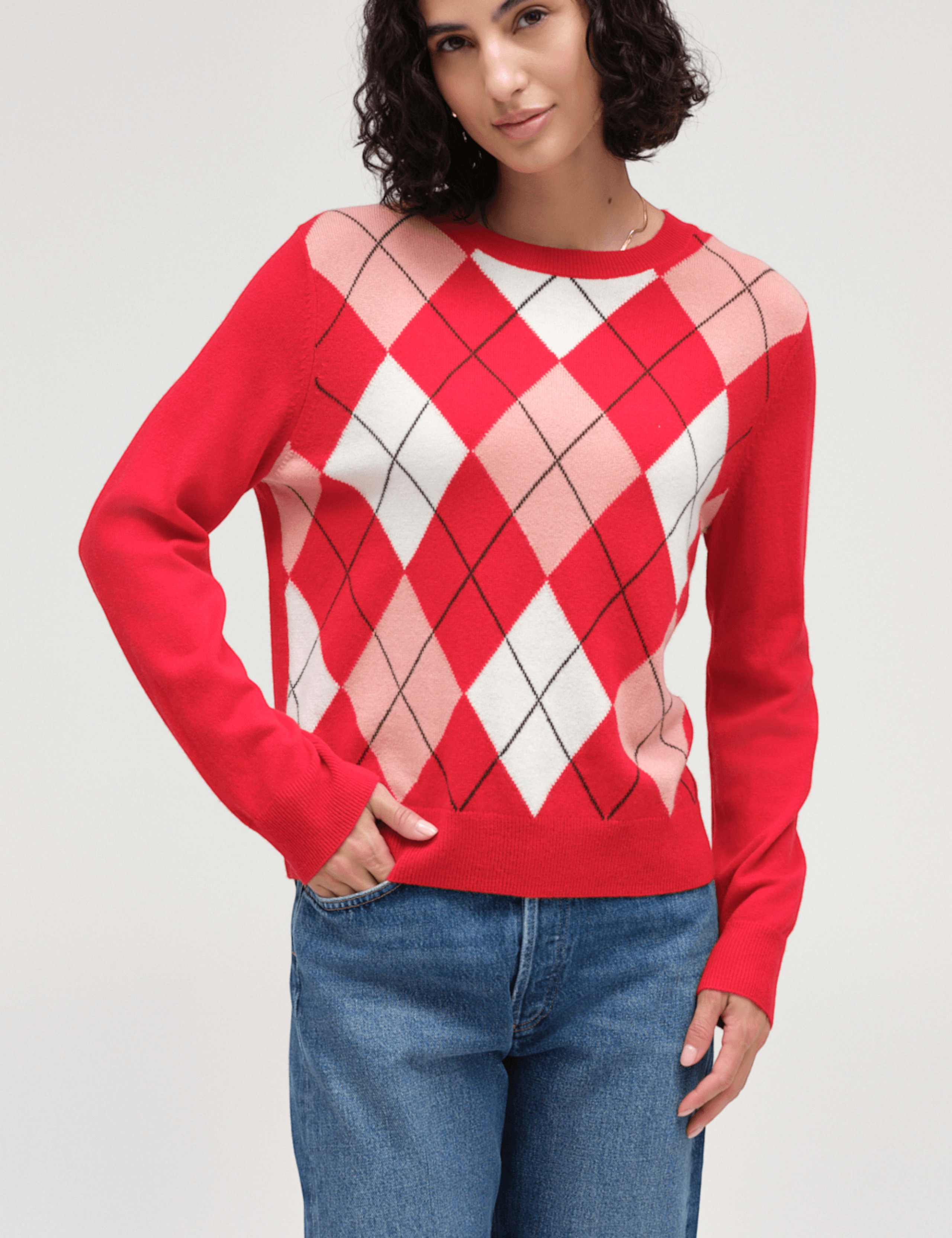 Wool Rich Argyle Crew Neck Jumper 4 of 4