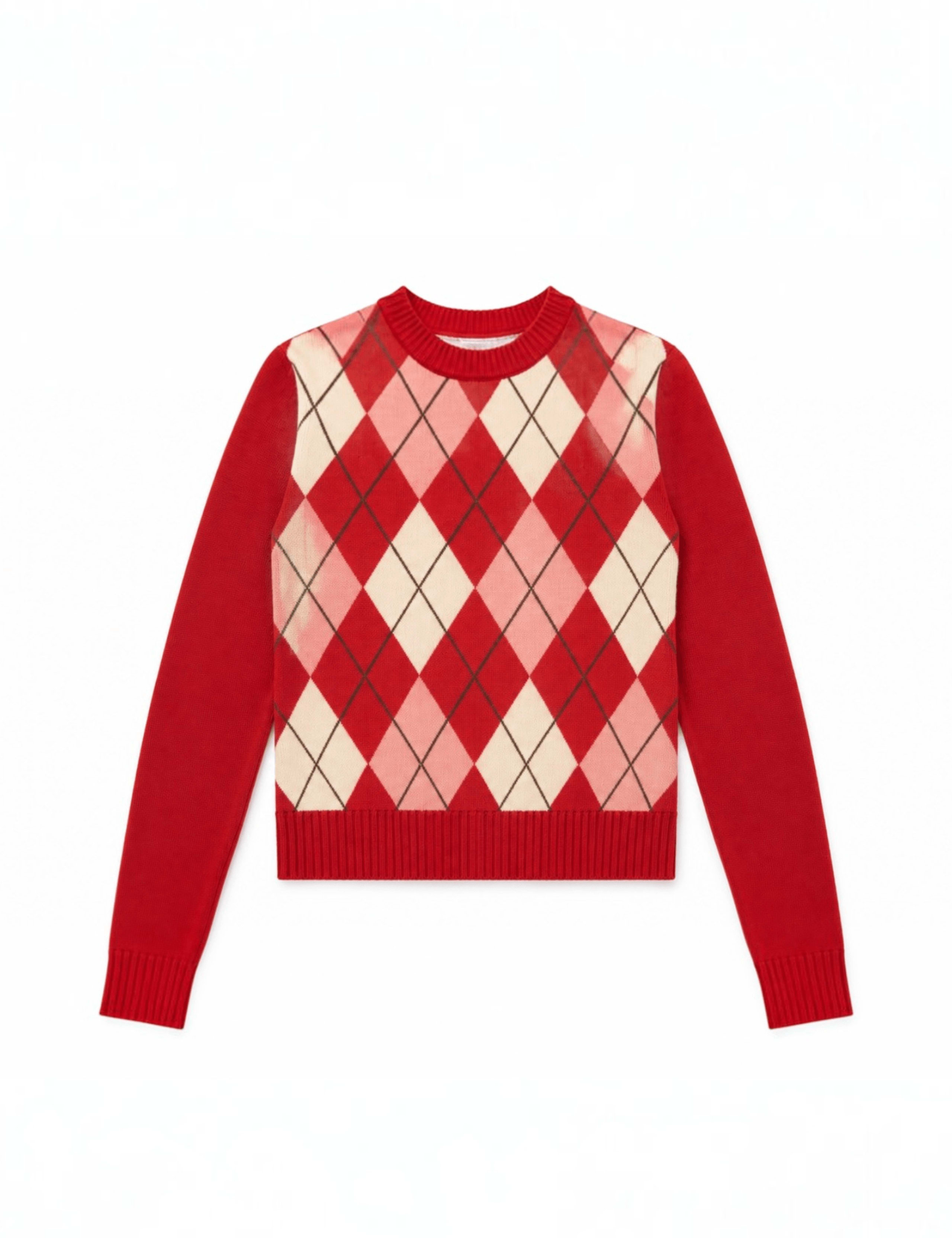 Wool Rich Argyle Crew Neck Jumper 2 of 4