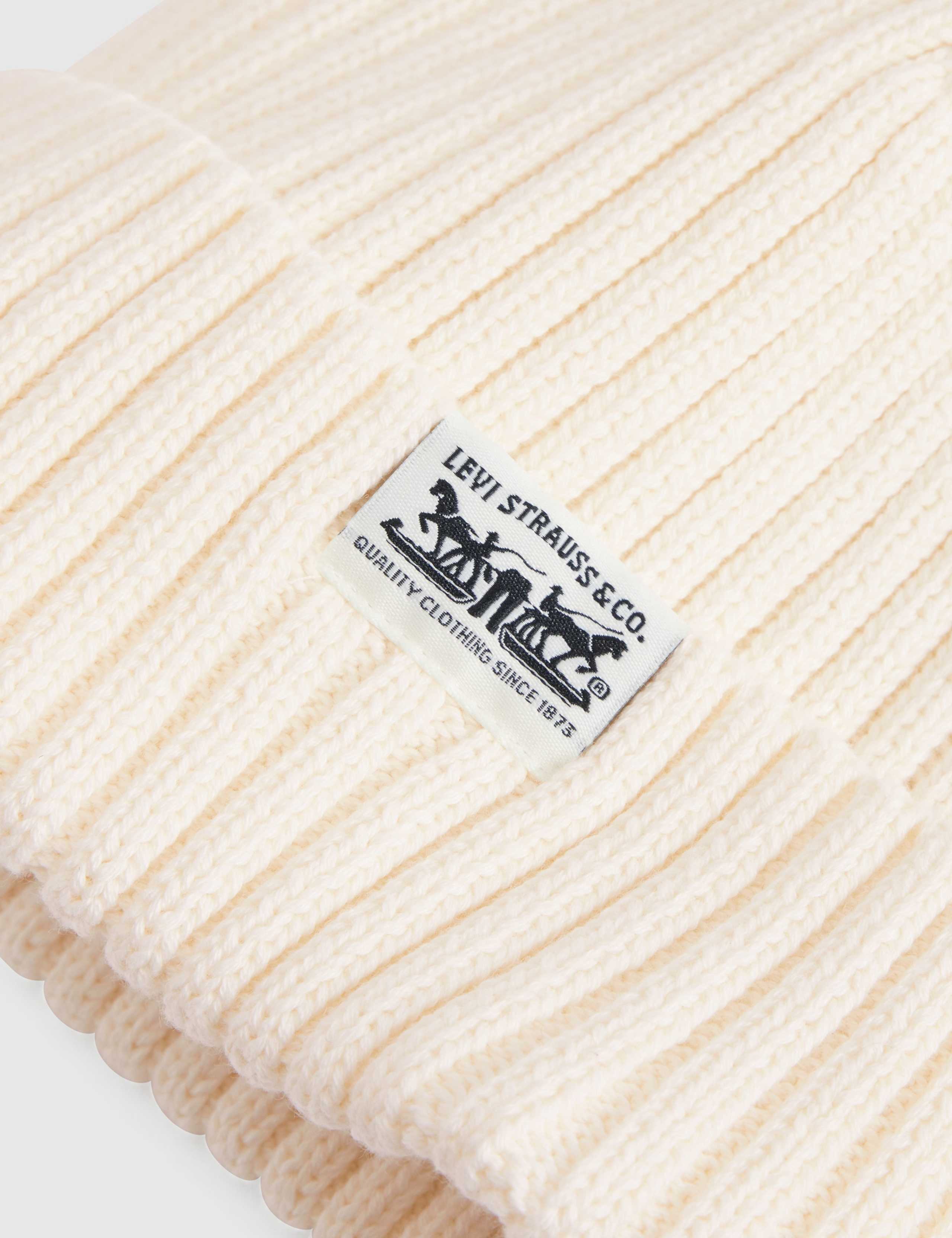 Pure Cotton Rib Turn Up Beanie 2 of 4