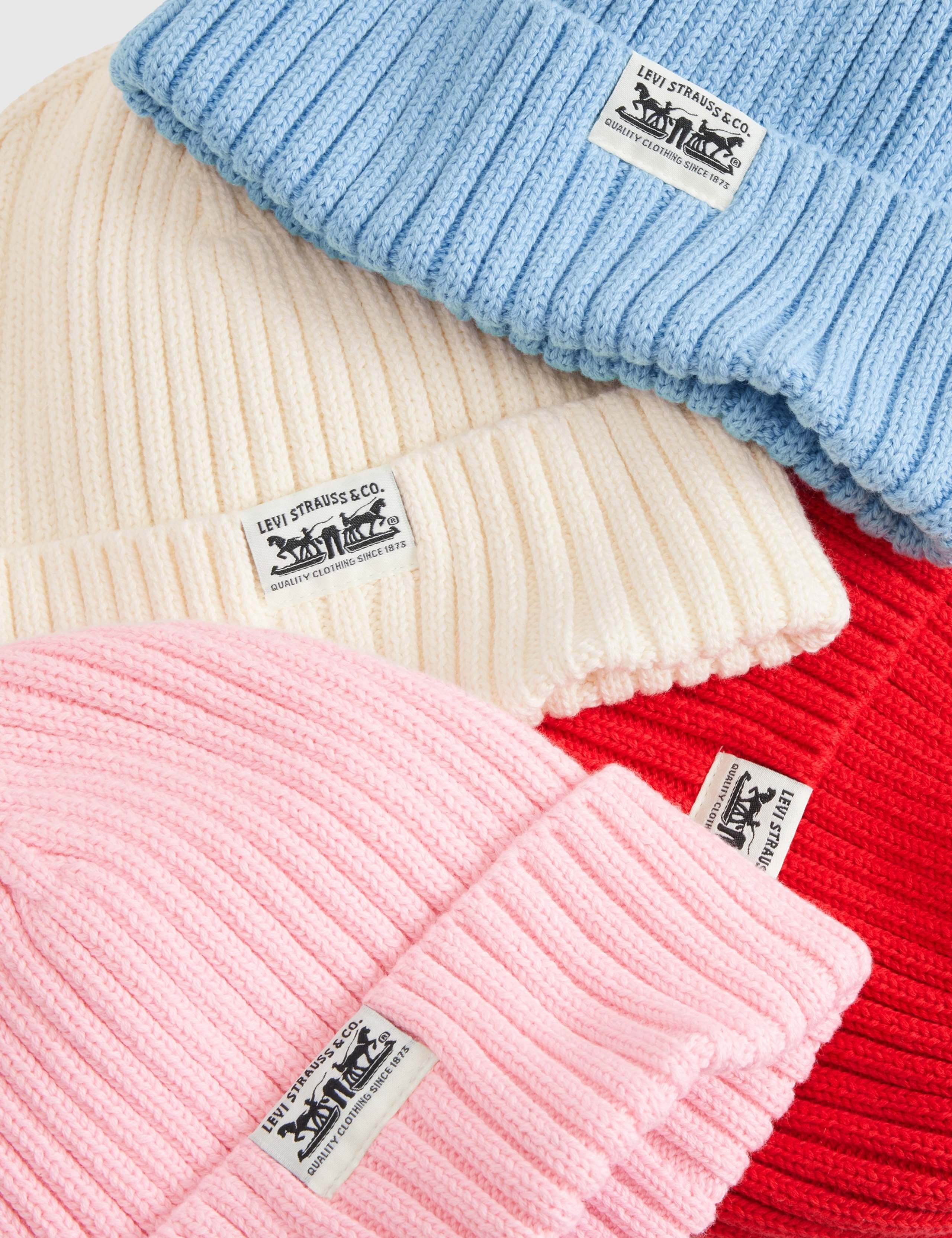 Pure Cotton Rib Turn Up Beanie 3 of 4