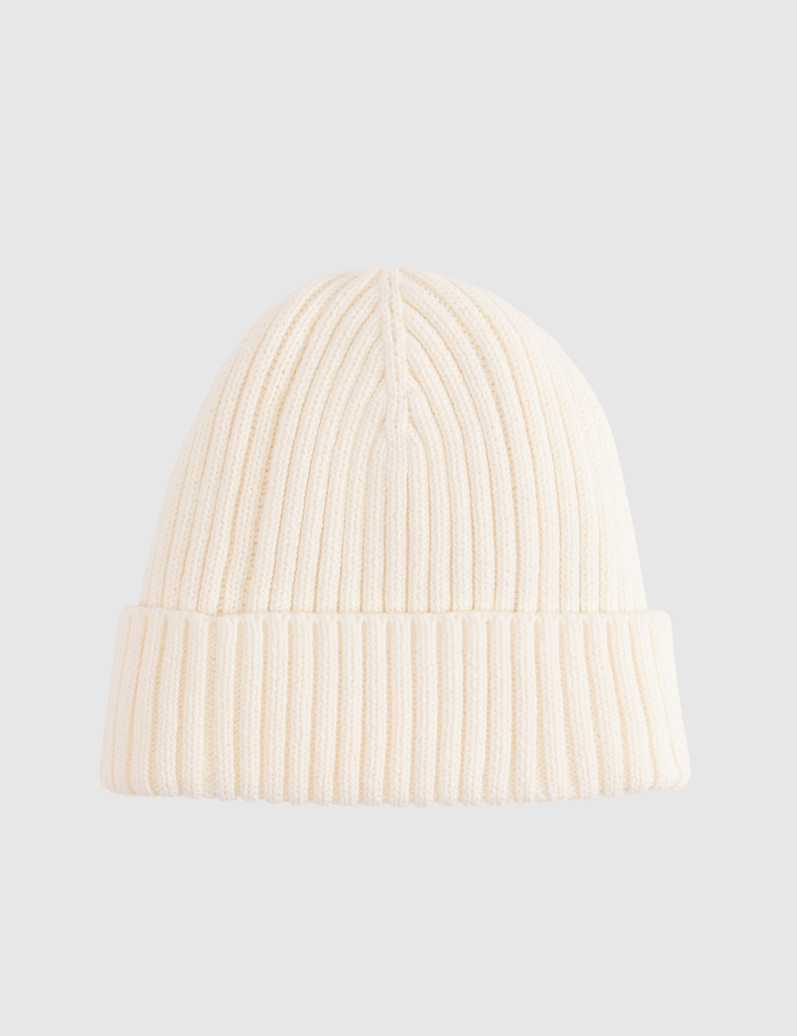 Pure Cotton Rib Turn Up Beanie 4 of 4