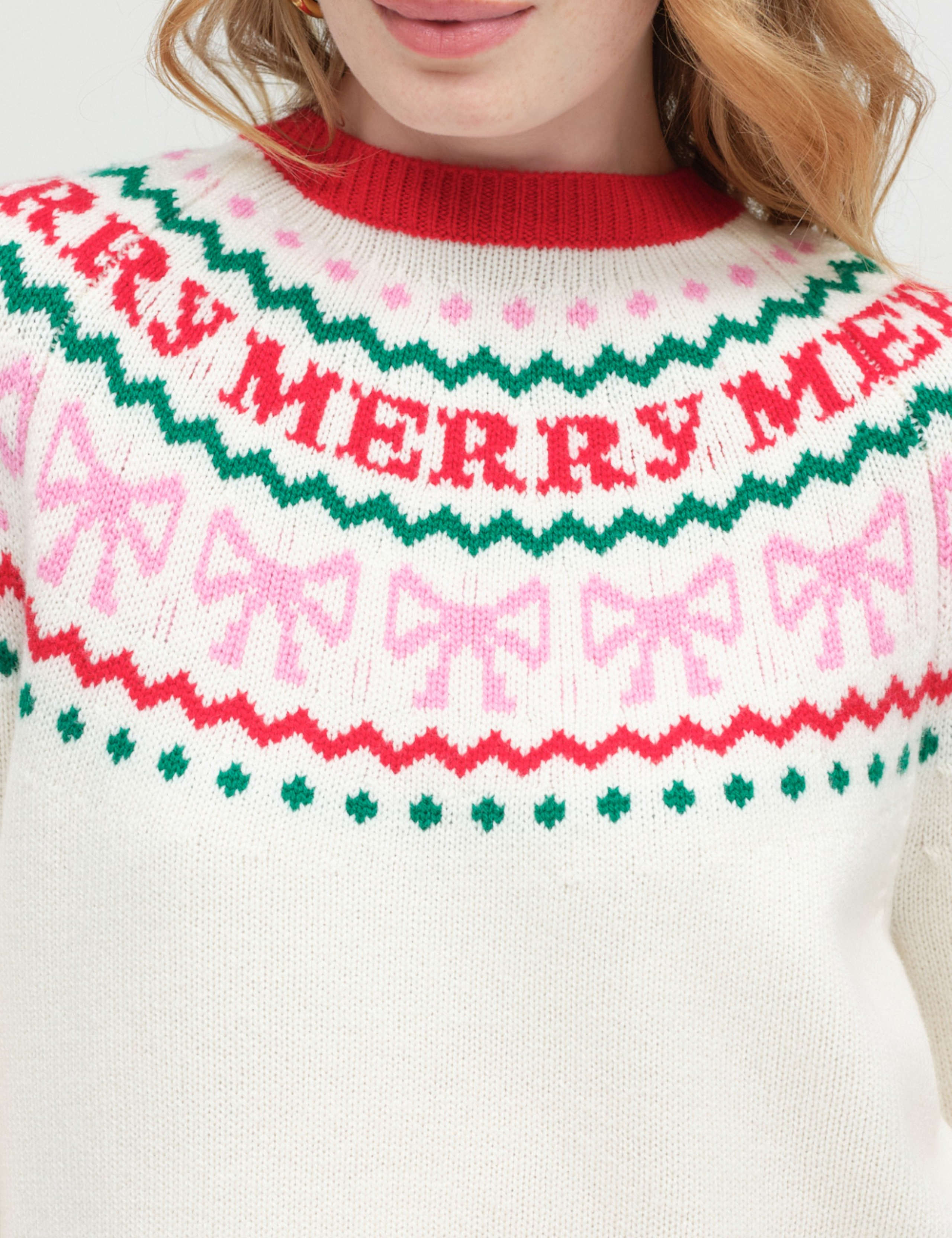 Fairisle Wool Cashmere Crew Neck Jumper 4 of 4