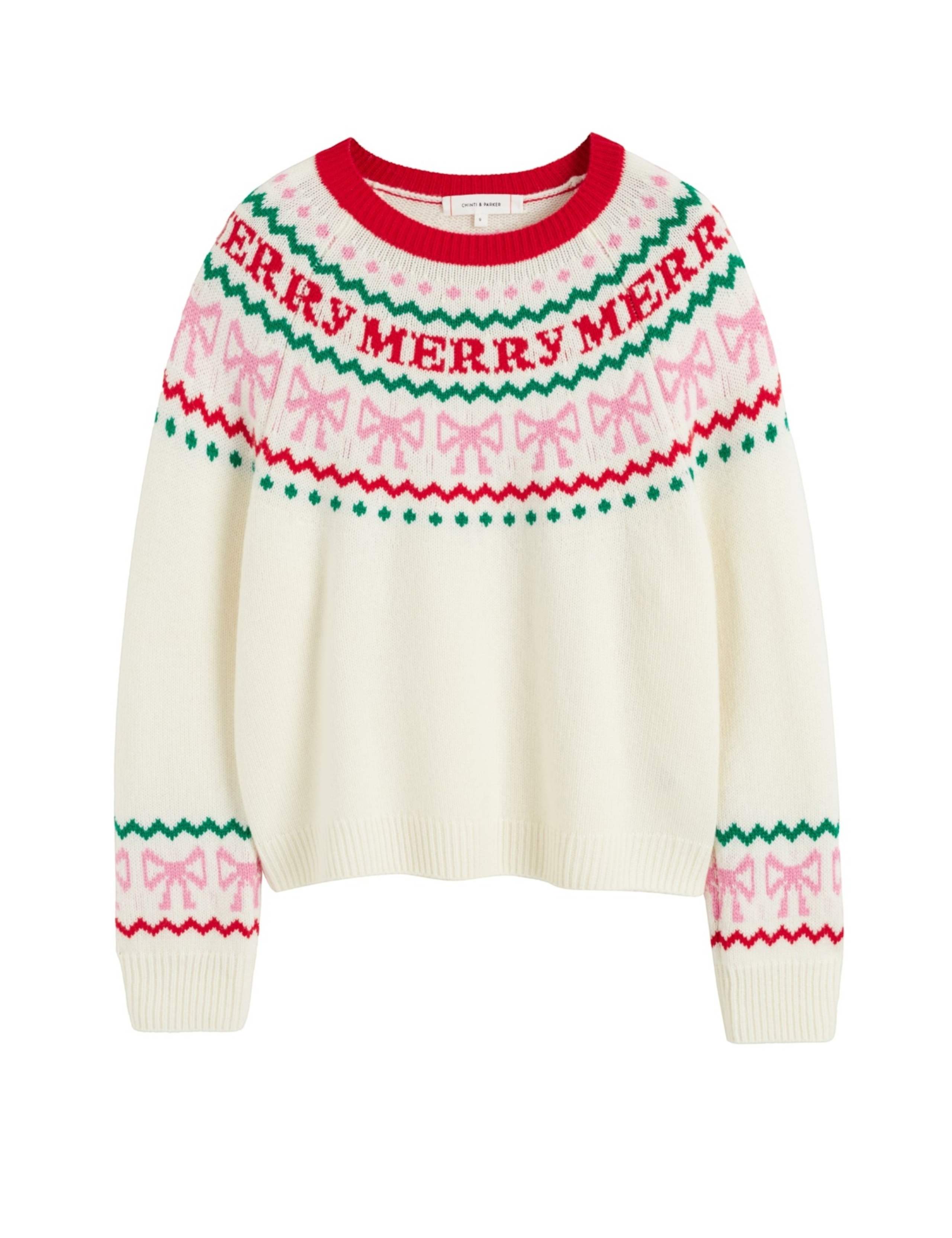 Fairisle Wool Cashmere Crew Neck Jumper 2 of 4