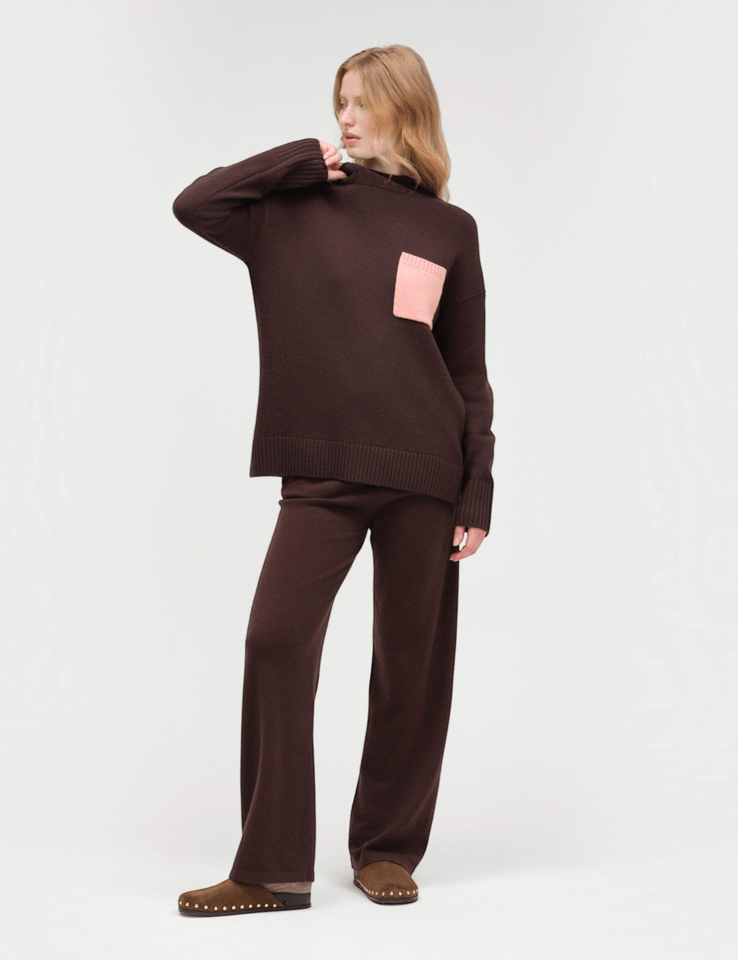 Wool Rich Roll Neck Pocket Detail Sweatshirt 3 of 6
