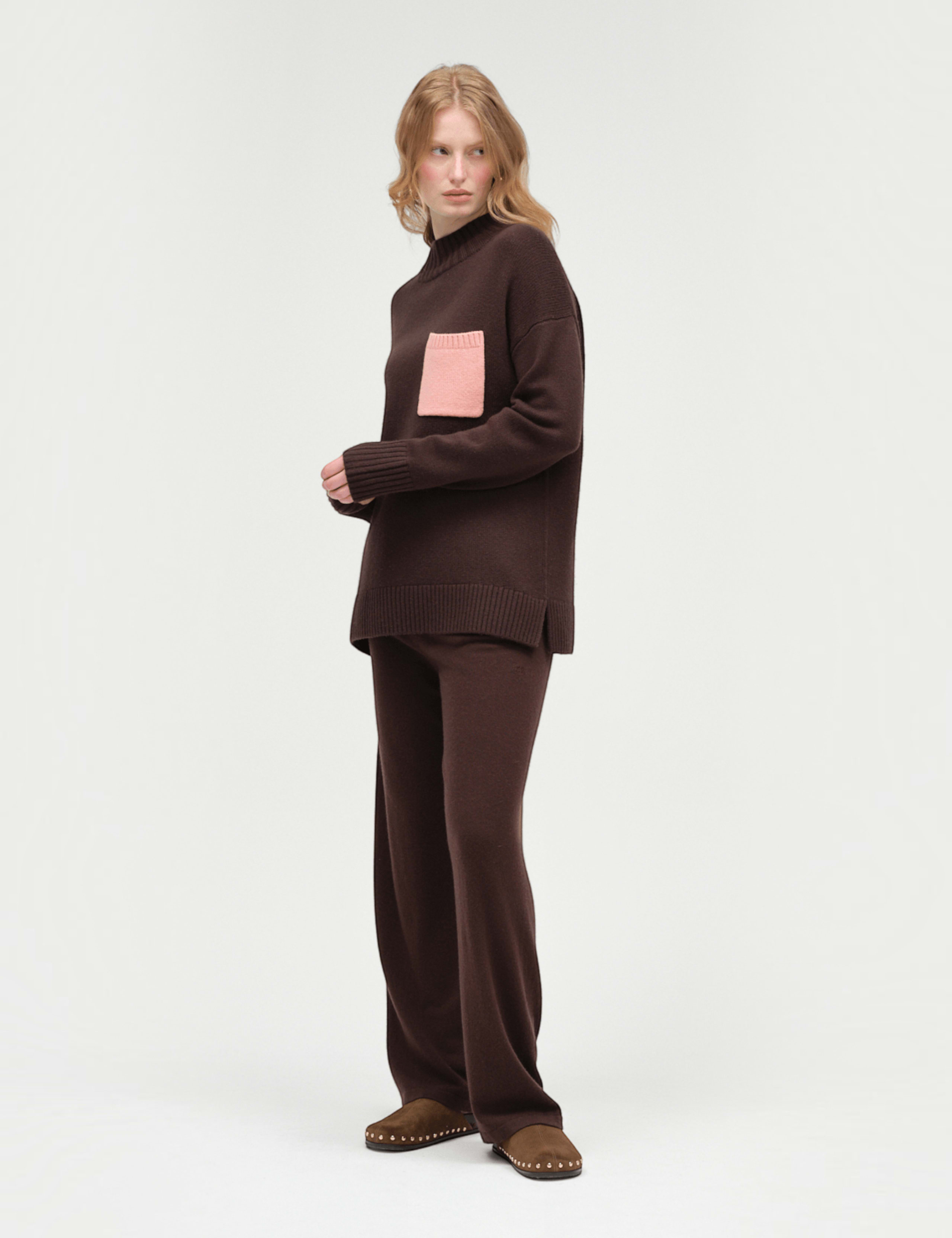 Wool Rich Roll Neck Pocket Detail Sweatshirt 5 of 6