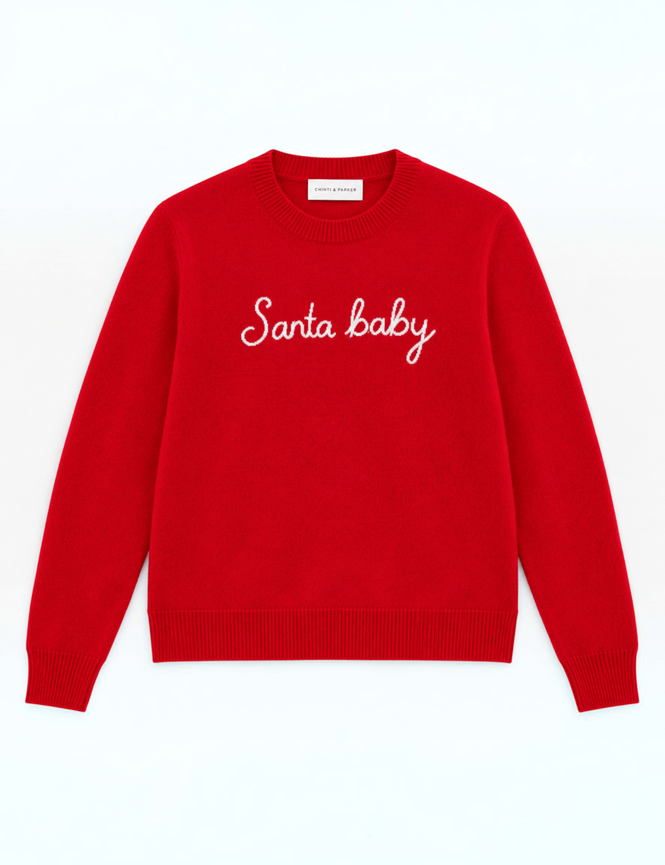 Wool Cashmere Slogan Crew Neck Jumper 2 of 4
