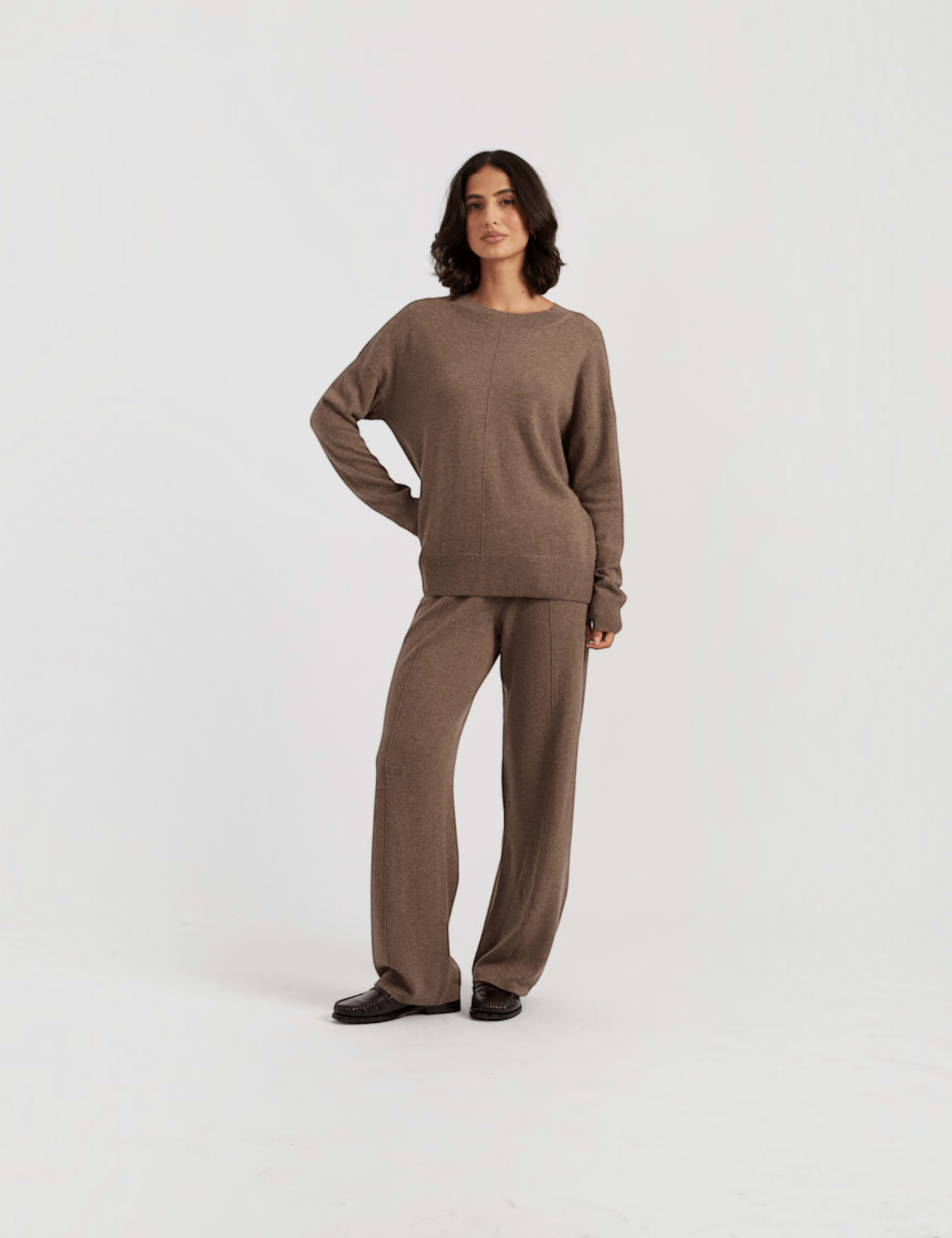 Slouchy Crew Neck Jumper with Wool 3 of 3