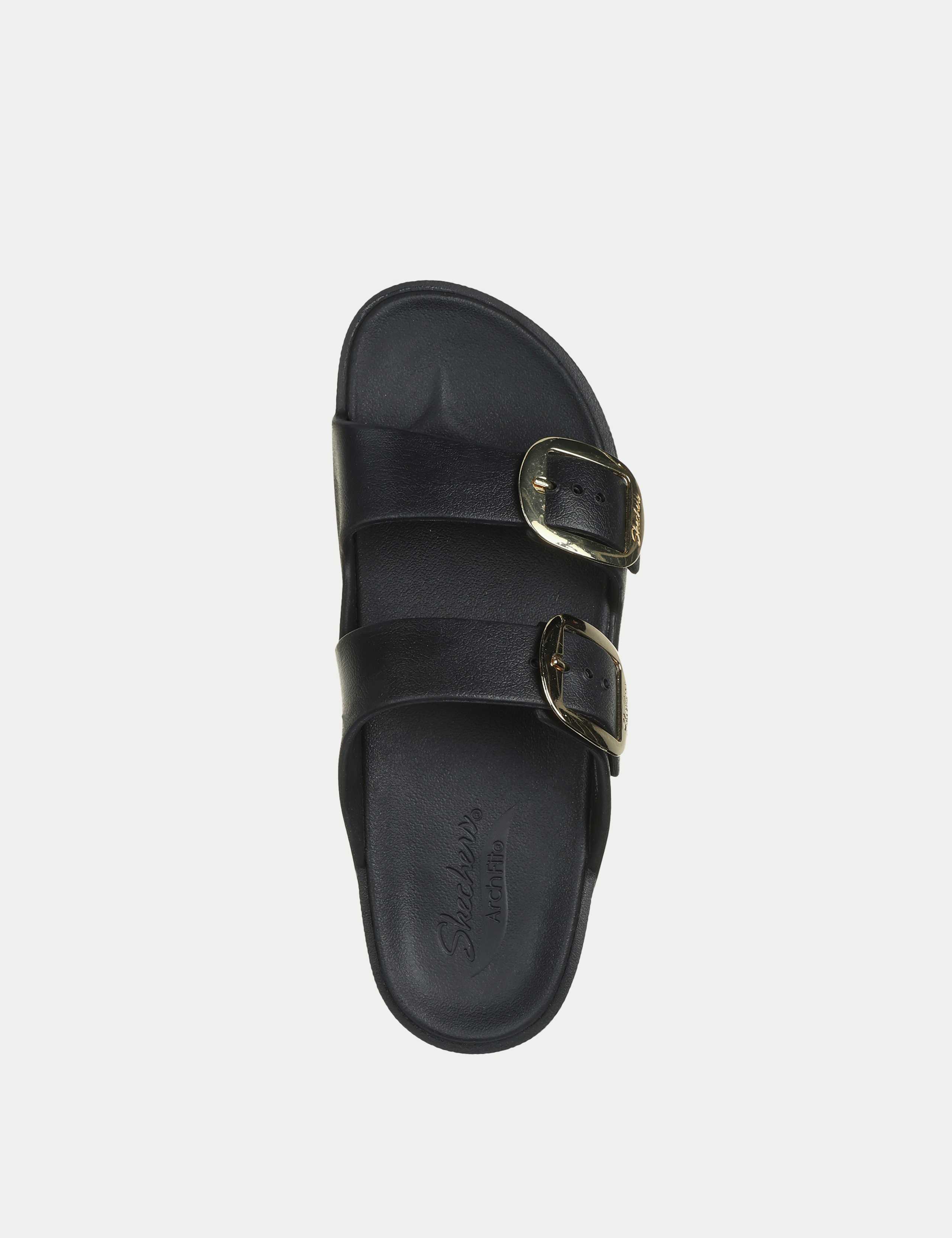 Metallic Buckle Footbed Sliders 2 of 5