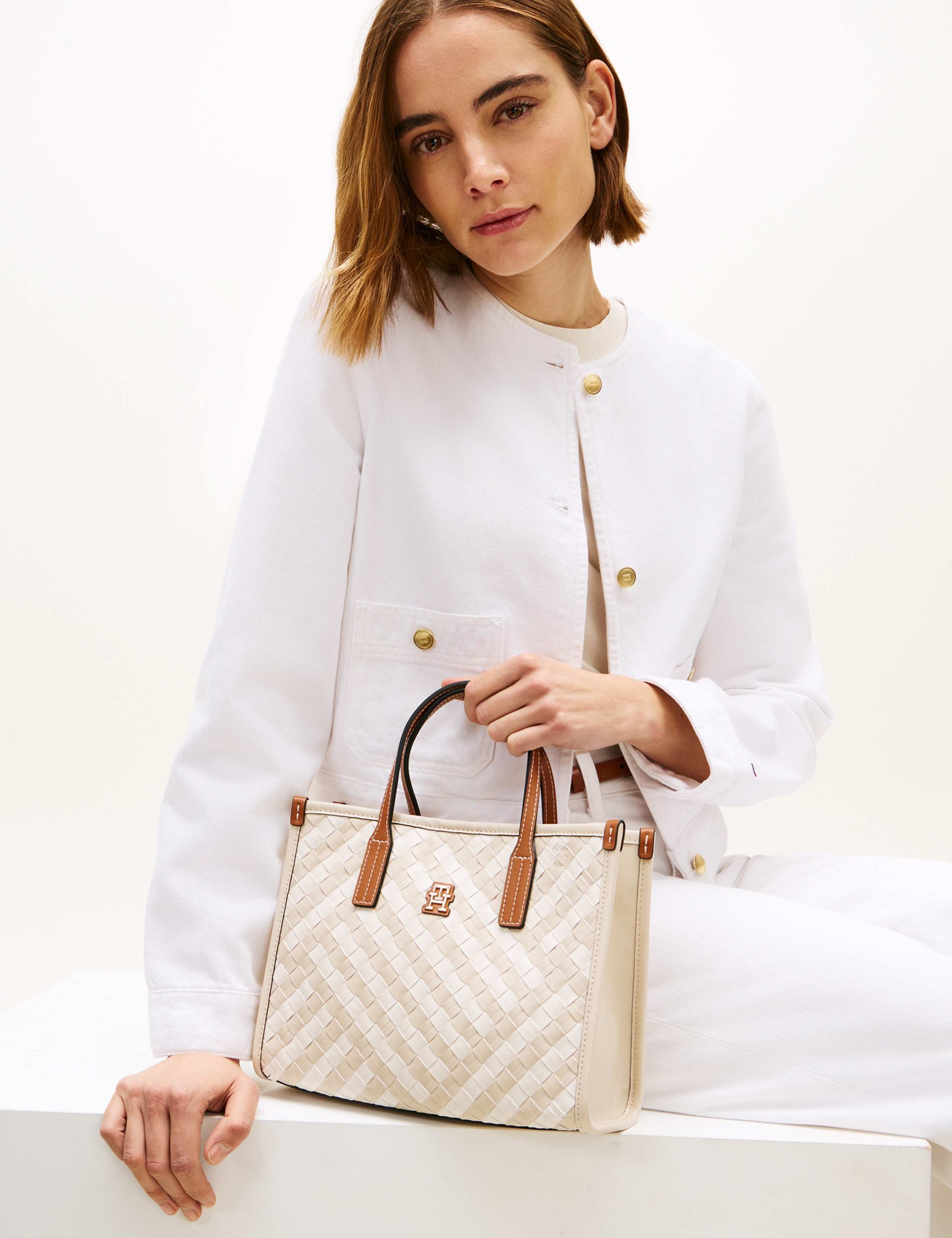 City Woven Tote Bag 1 of 5