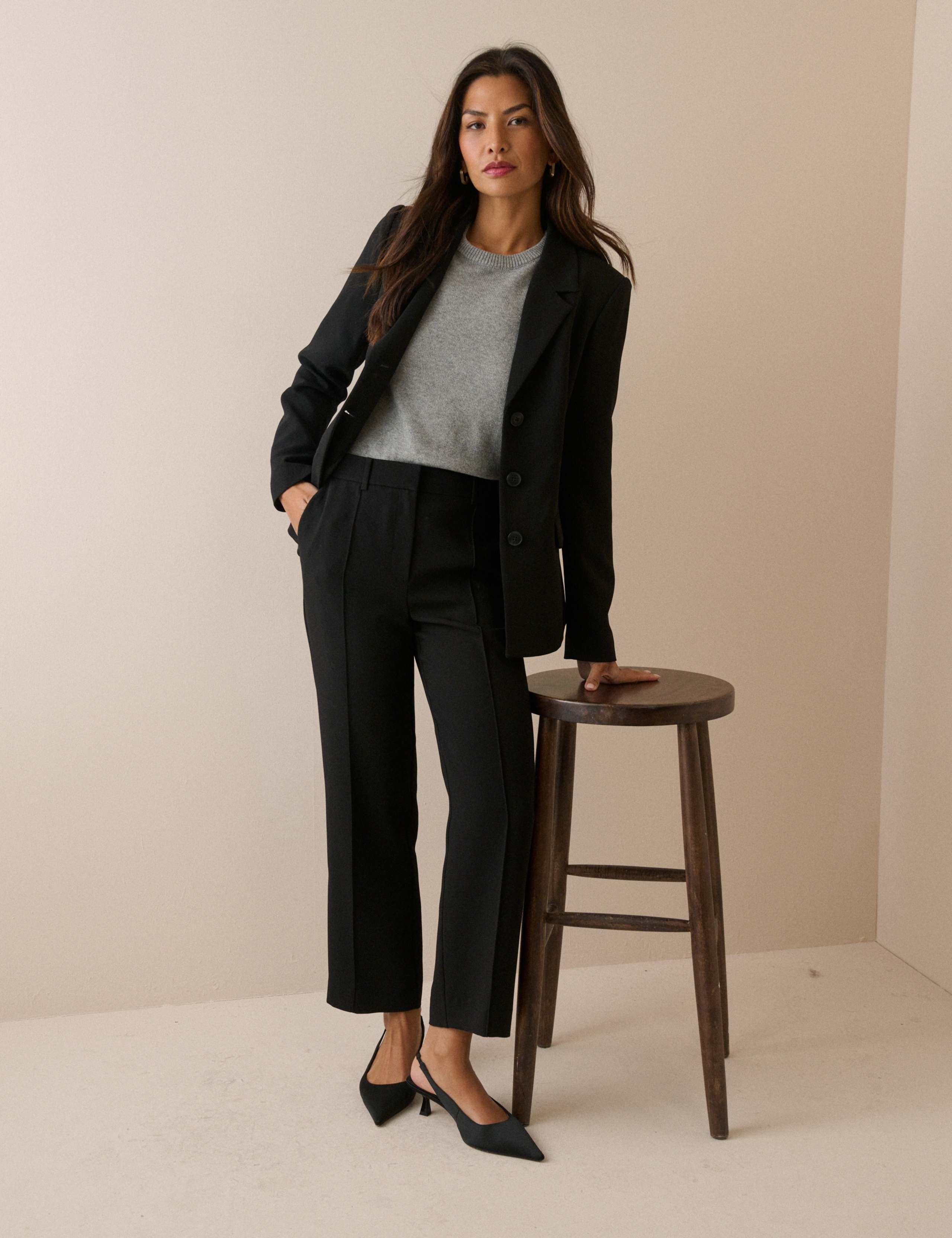 Crepe Tapered Trousers 3 of 5