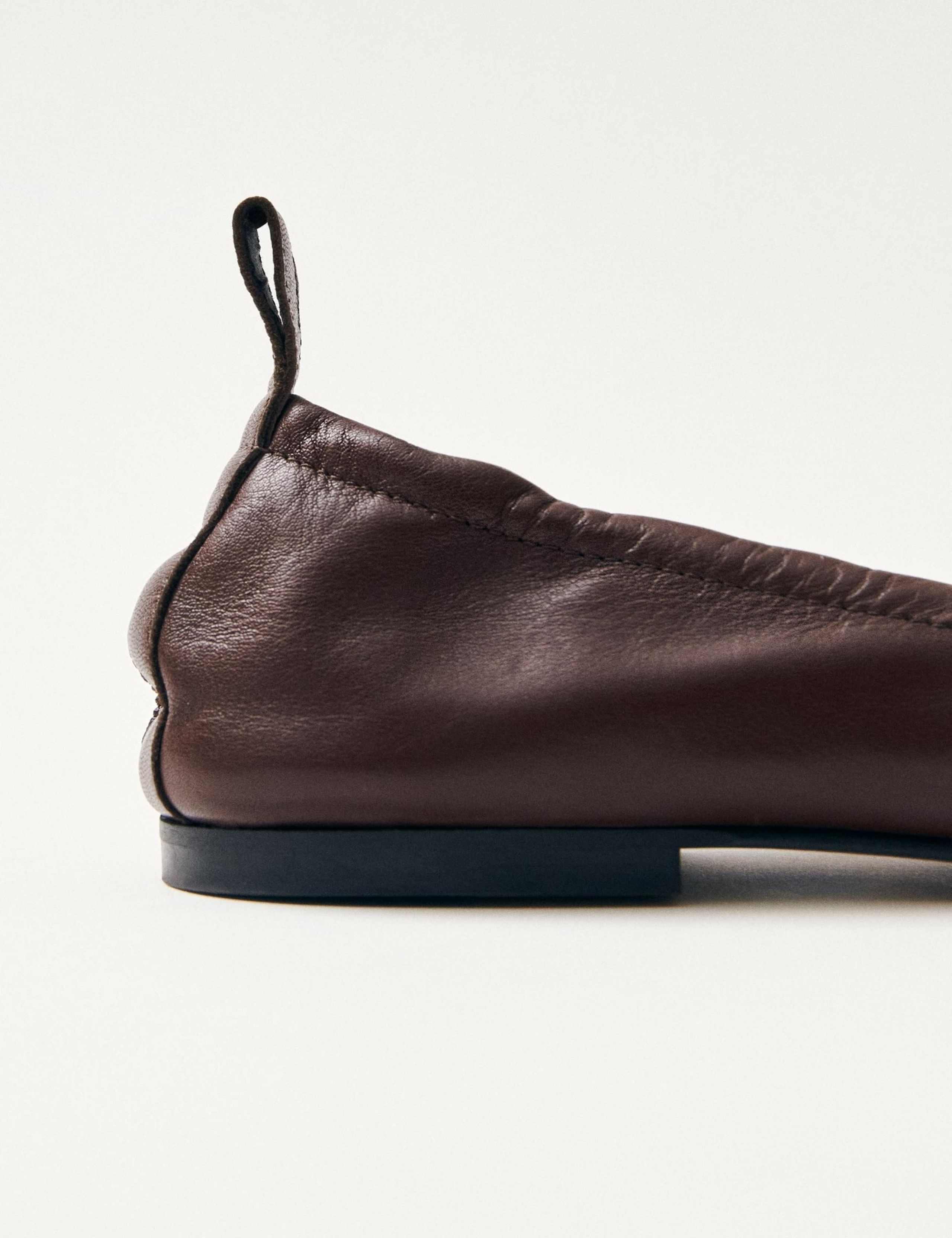 Rosalind Leather Tie Detail Ballet Pumps 6 of 7