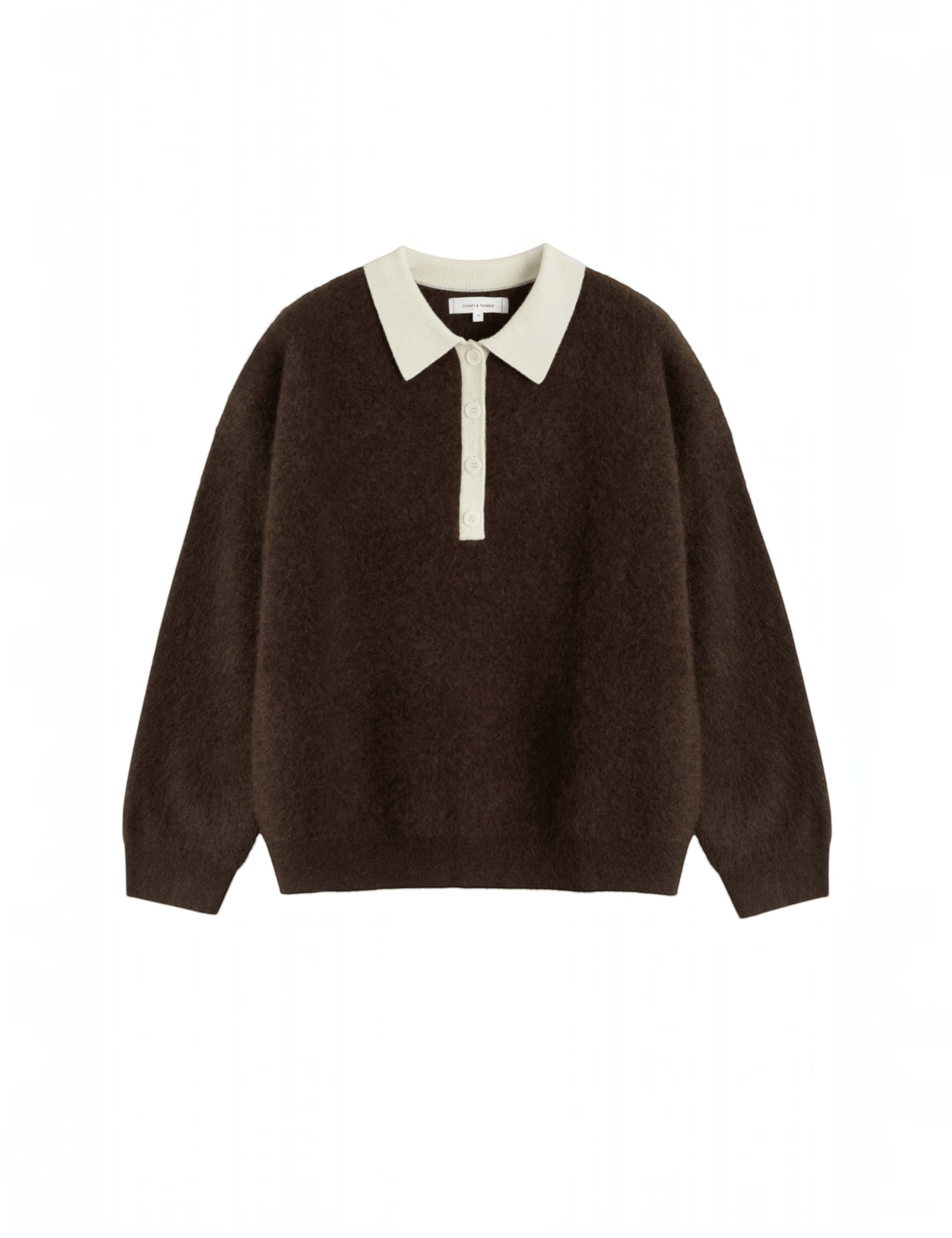 Pure Merino Wool Collared Relaxed Sweatshirt 2 of 3