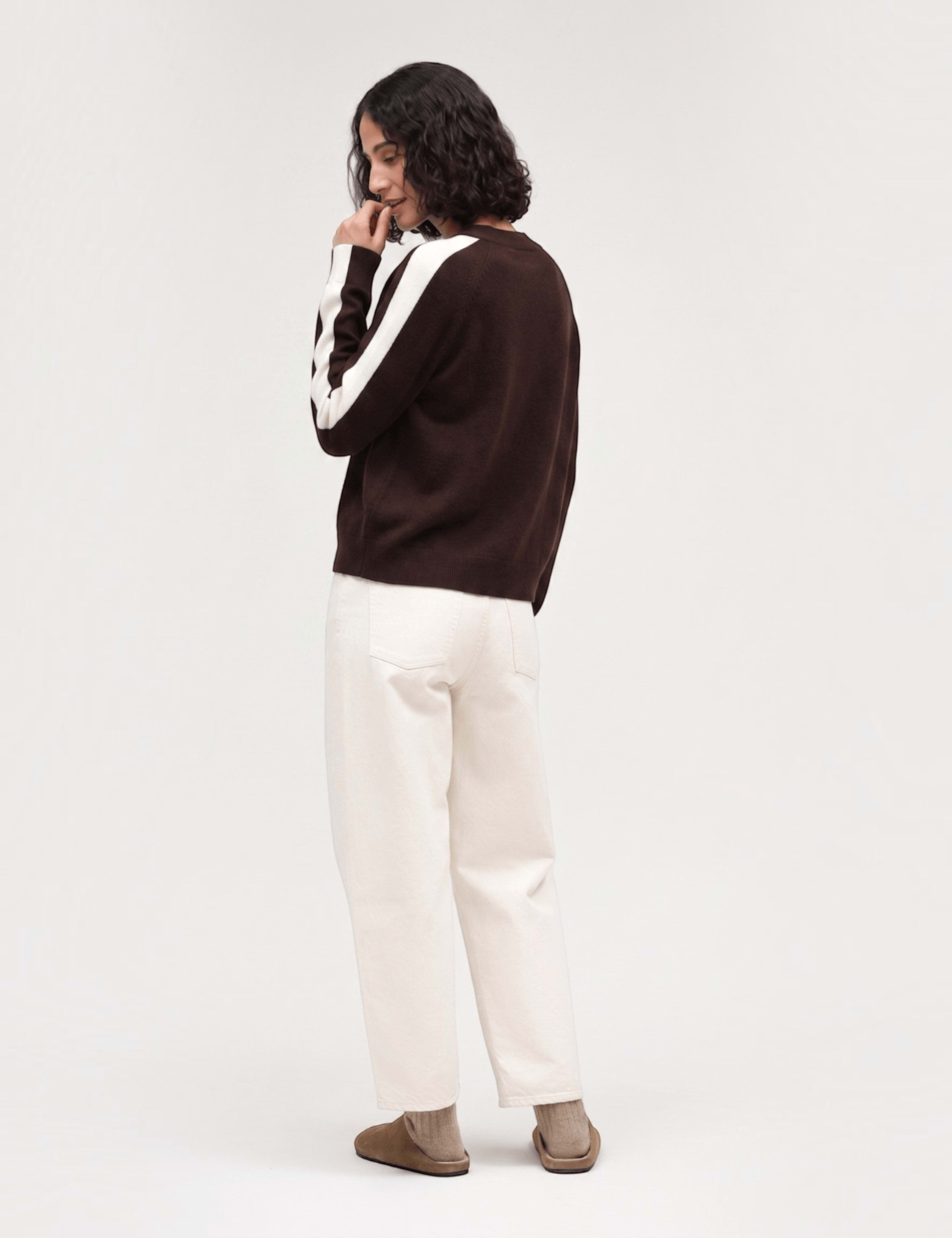 Wool Rich Jacquard Crew Neck Jumper with Cashmere 3 of 3