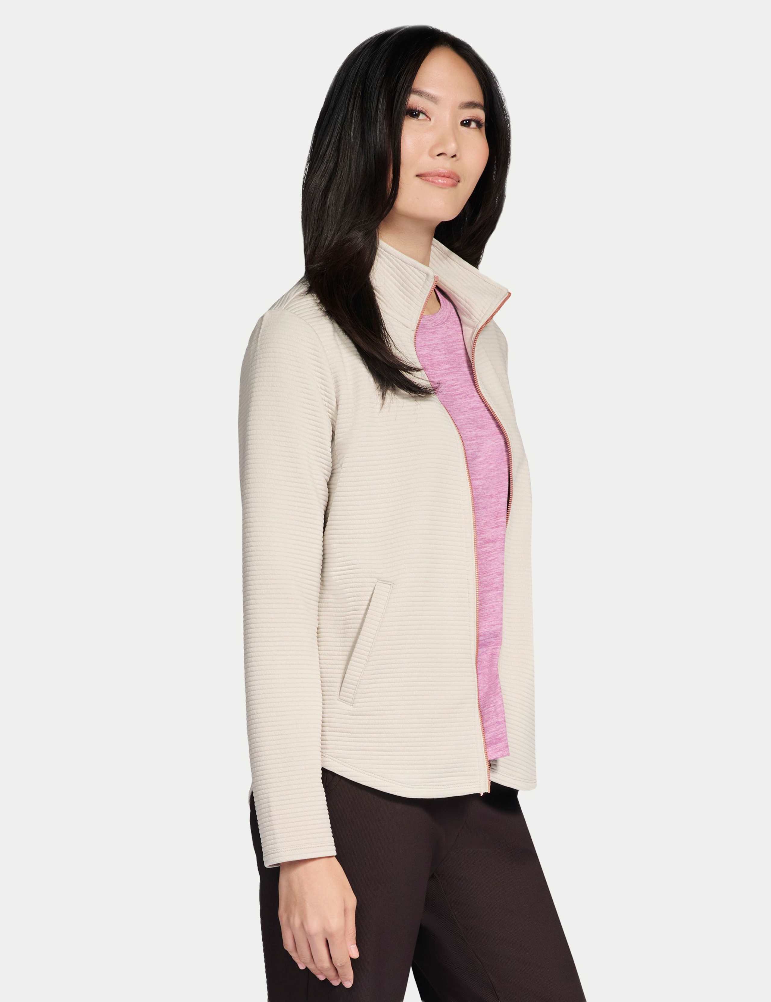 GO WALK Shine Jersey Sports Jacket 2 of 4