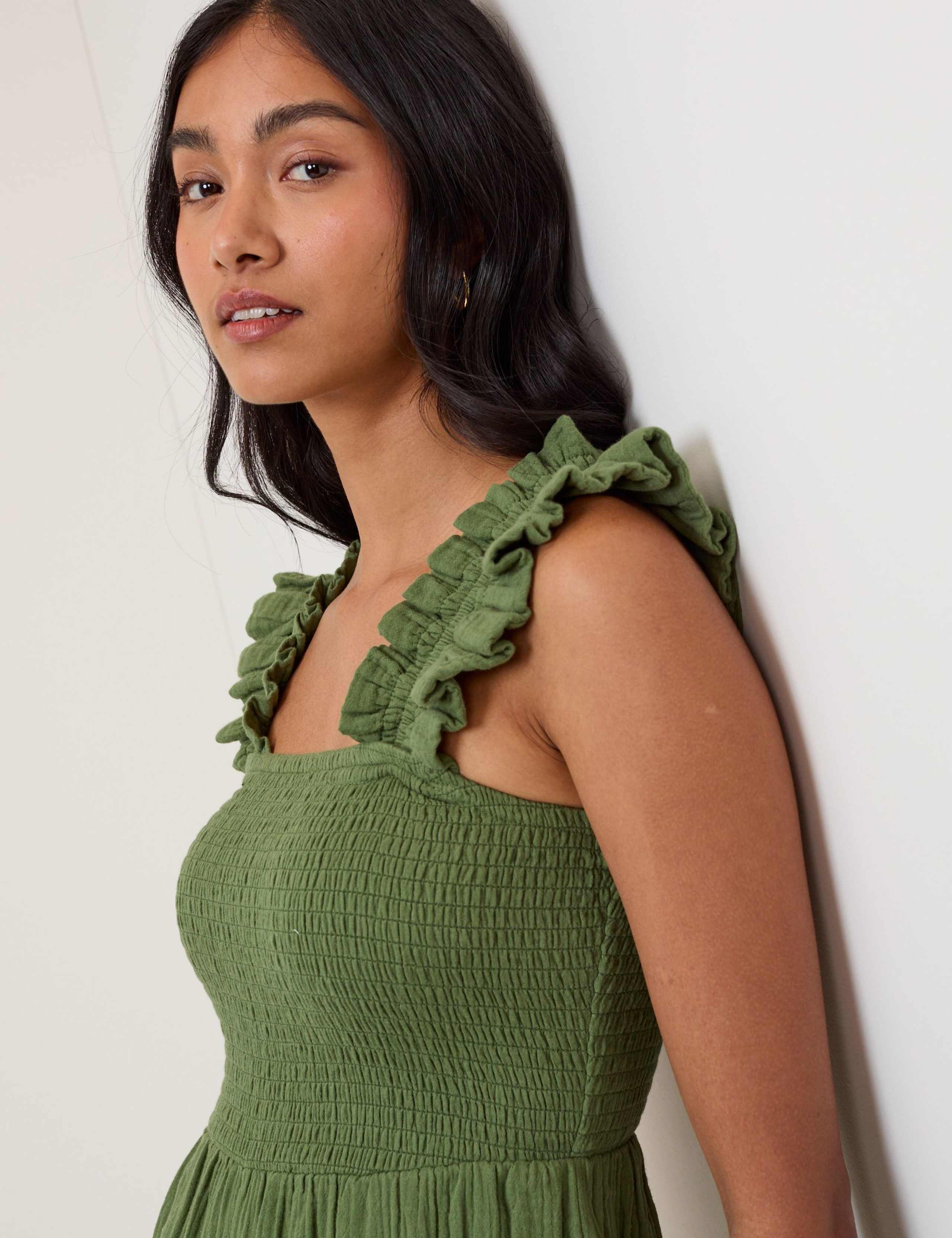 Pure Cotton Wide Leg Jumpsuit 4 of 5