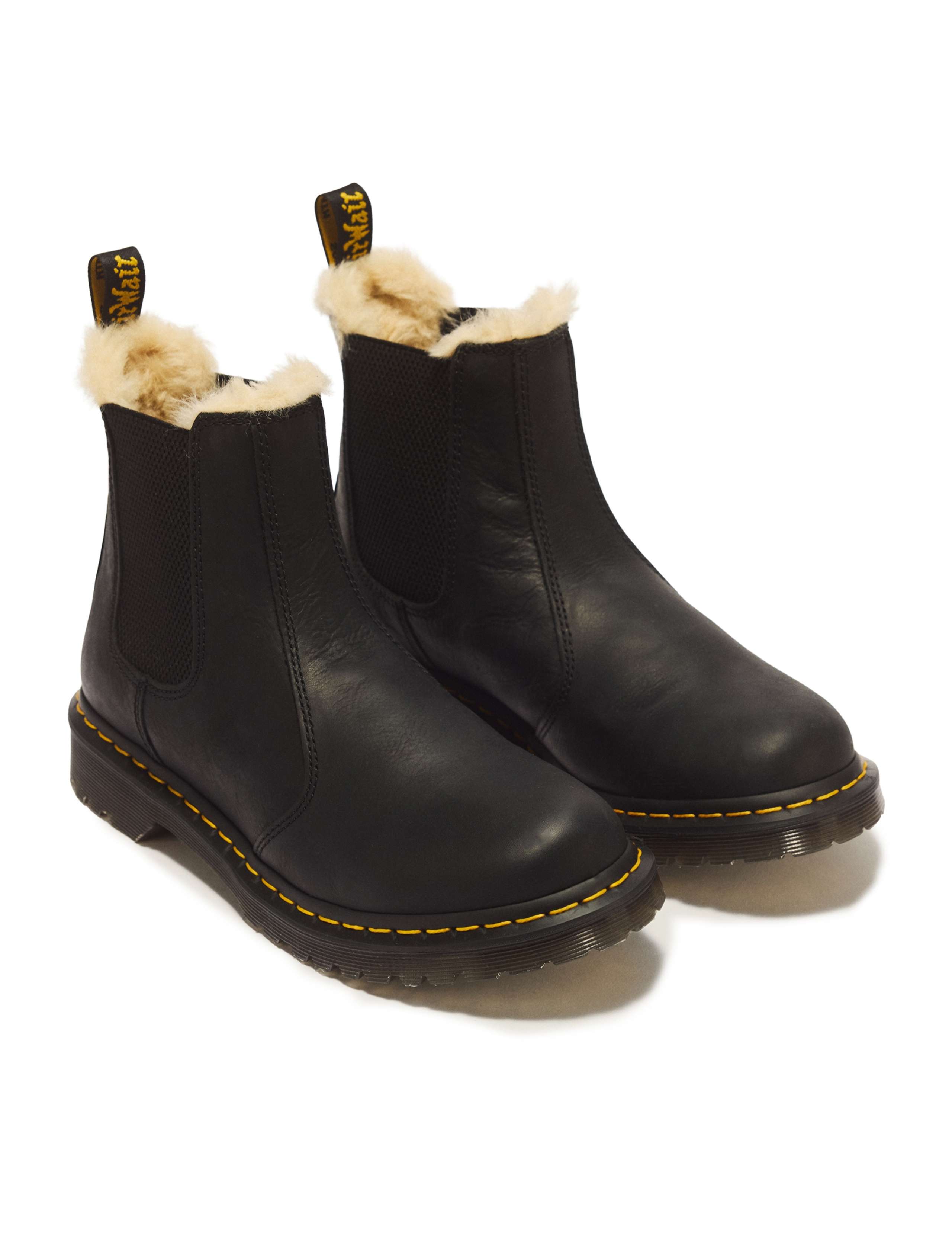 Leonore Faux Fur Lined Burnished Chelsea Boots 2 of 7