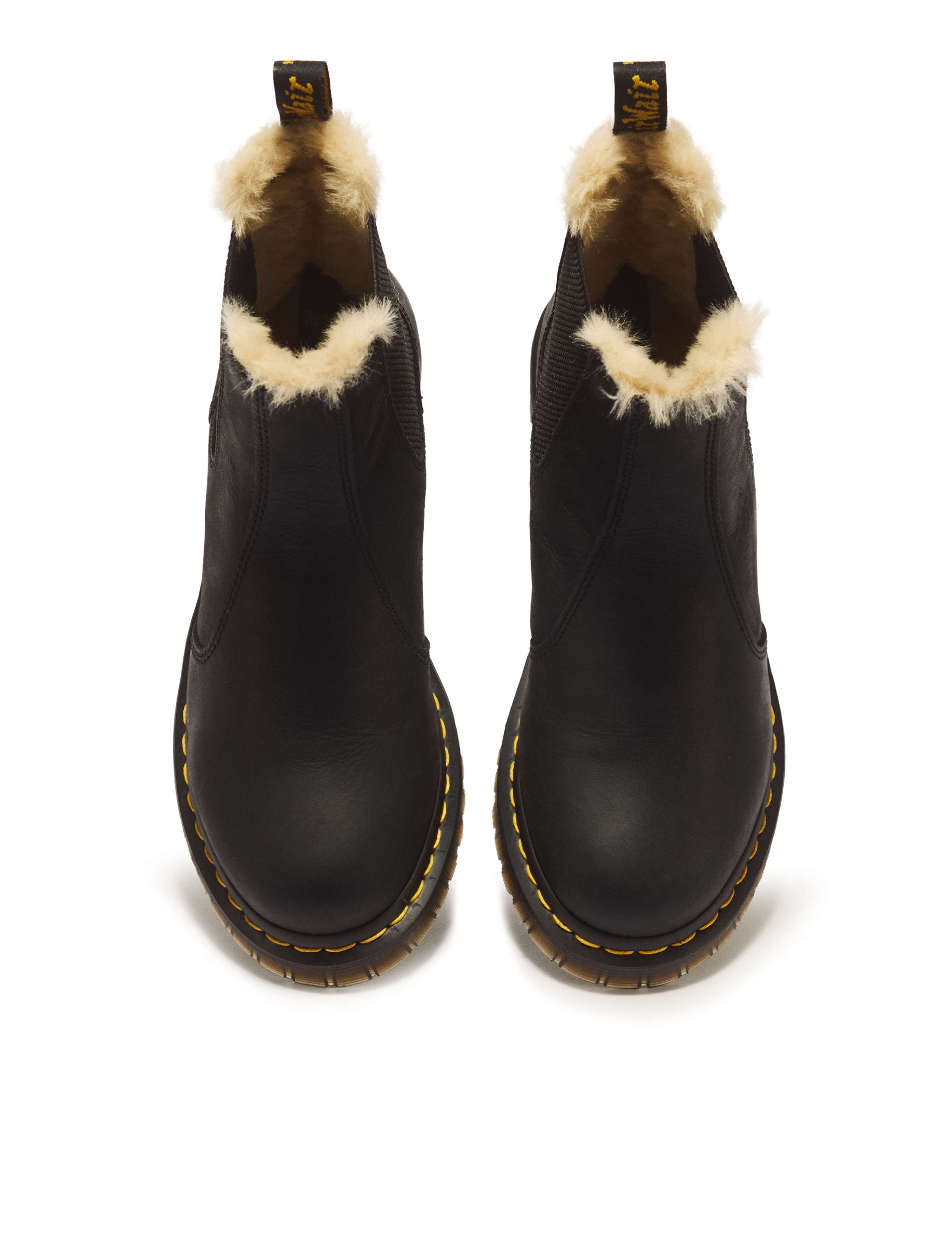 Leonore Faux Fur Lined Burnished Chelsea Boots 5 of 7