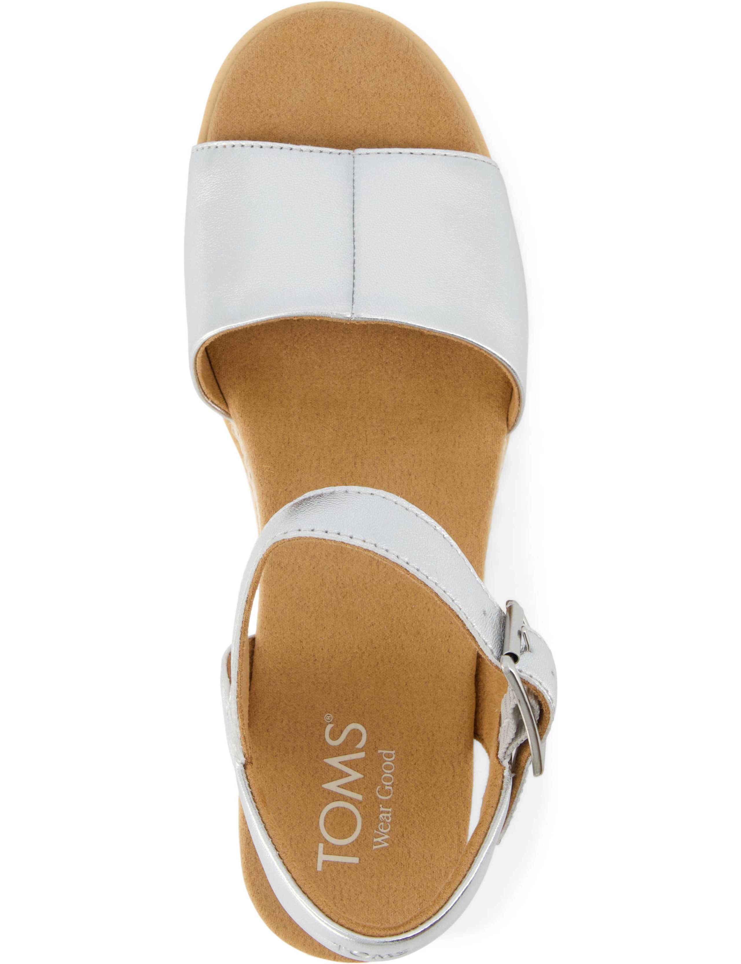 Metallic Buckle Ankle Strap Platform Sandals 4 of 15