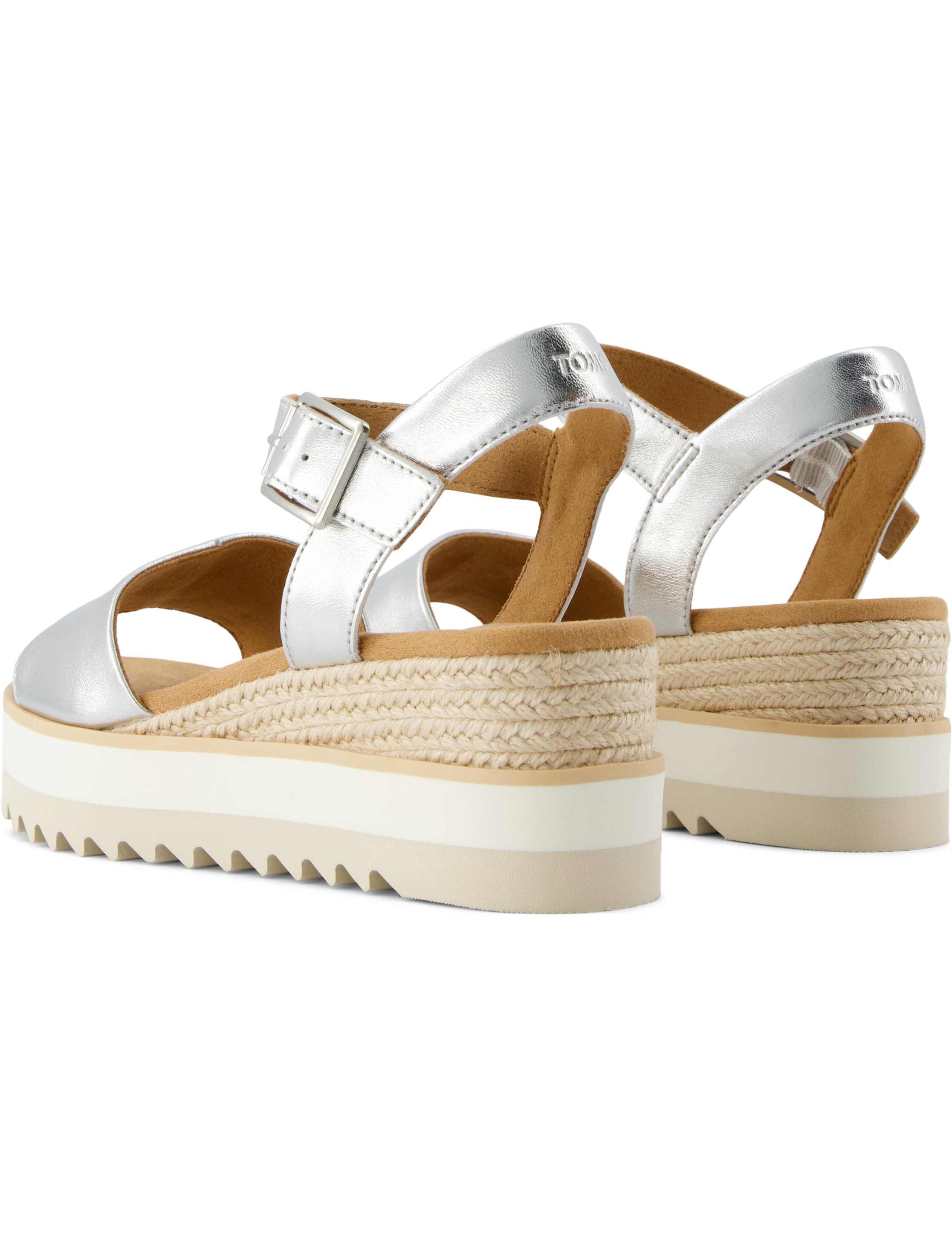 Metallic Buckle Ankle Strap Platform Sandals 10 of 15