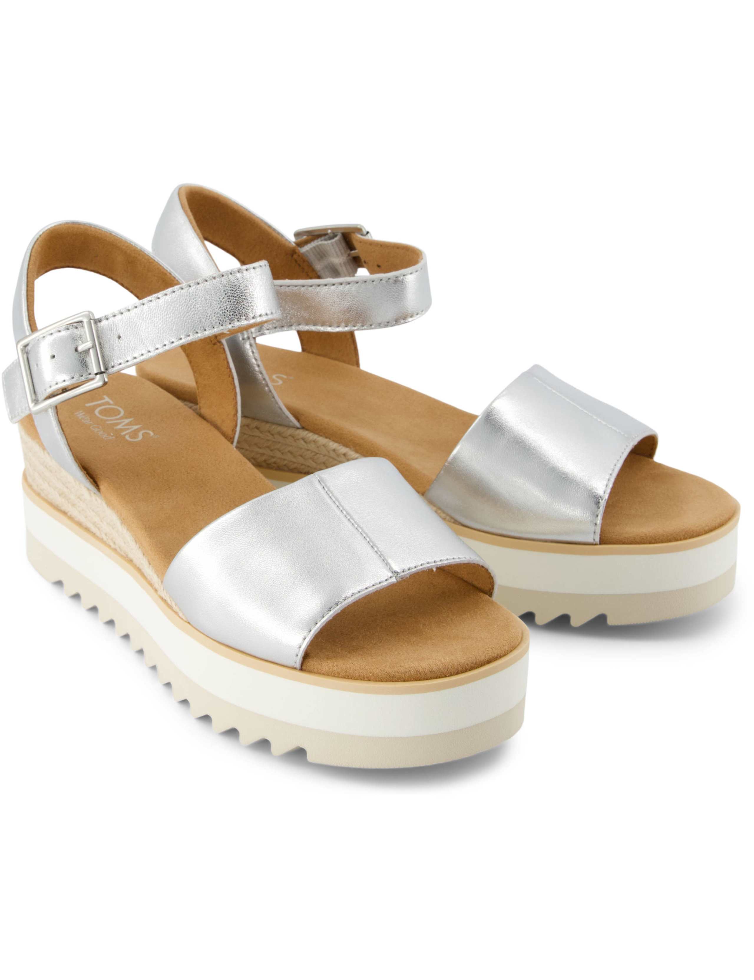 Metallic Buckle Ankle Strap Platform Sandals 14 of 15