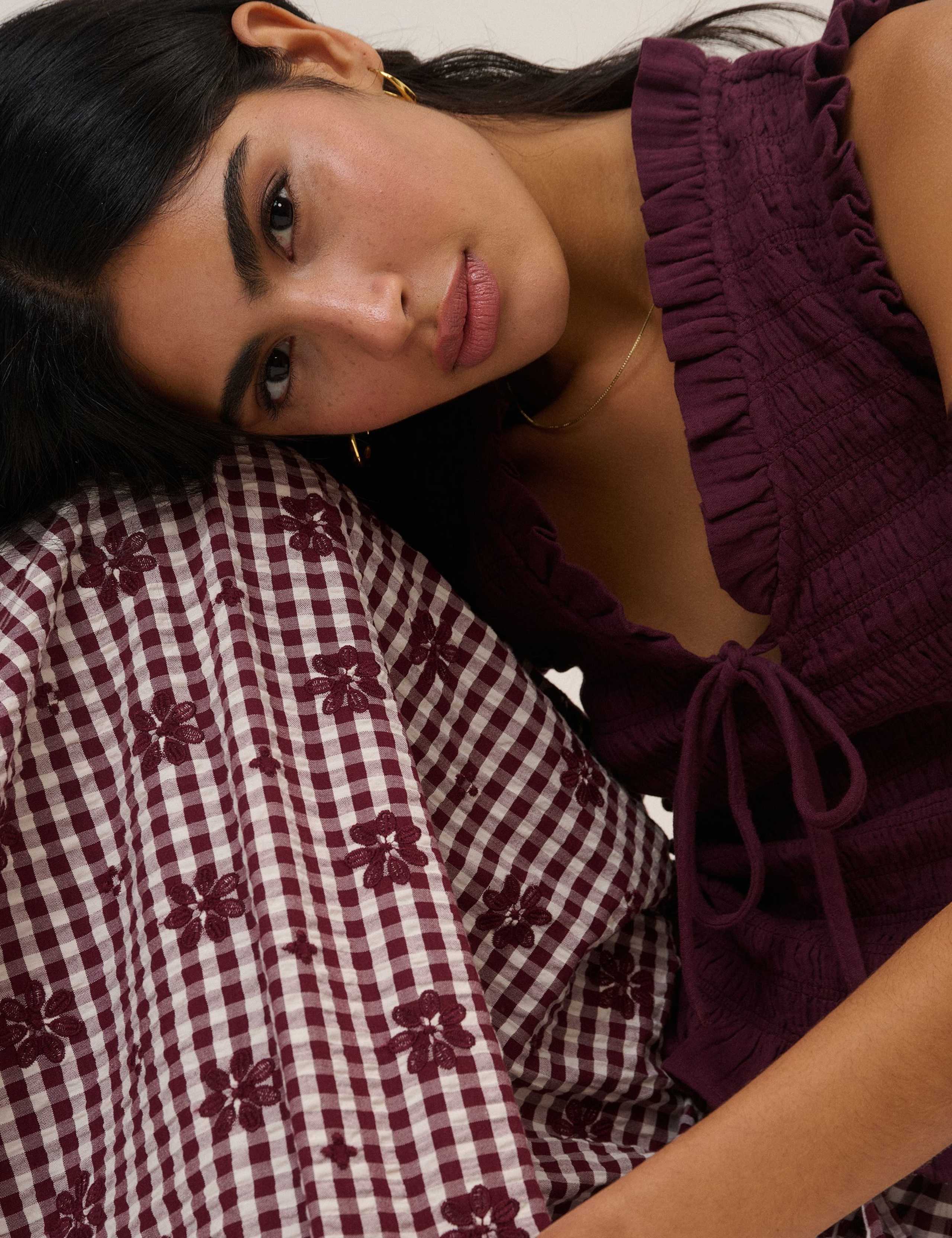 Pure Cotton Floral Midi Slip Skirt 3 of 5