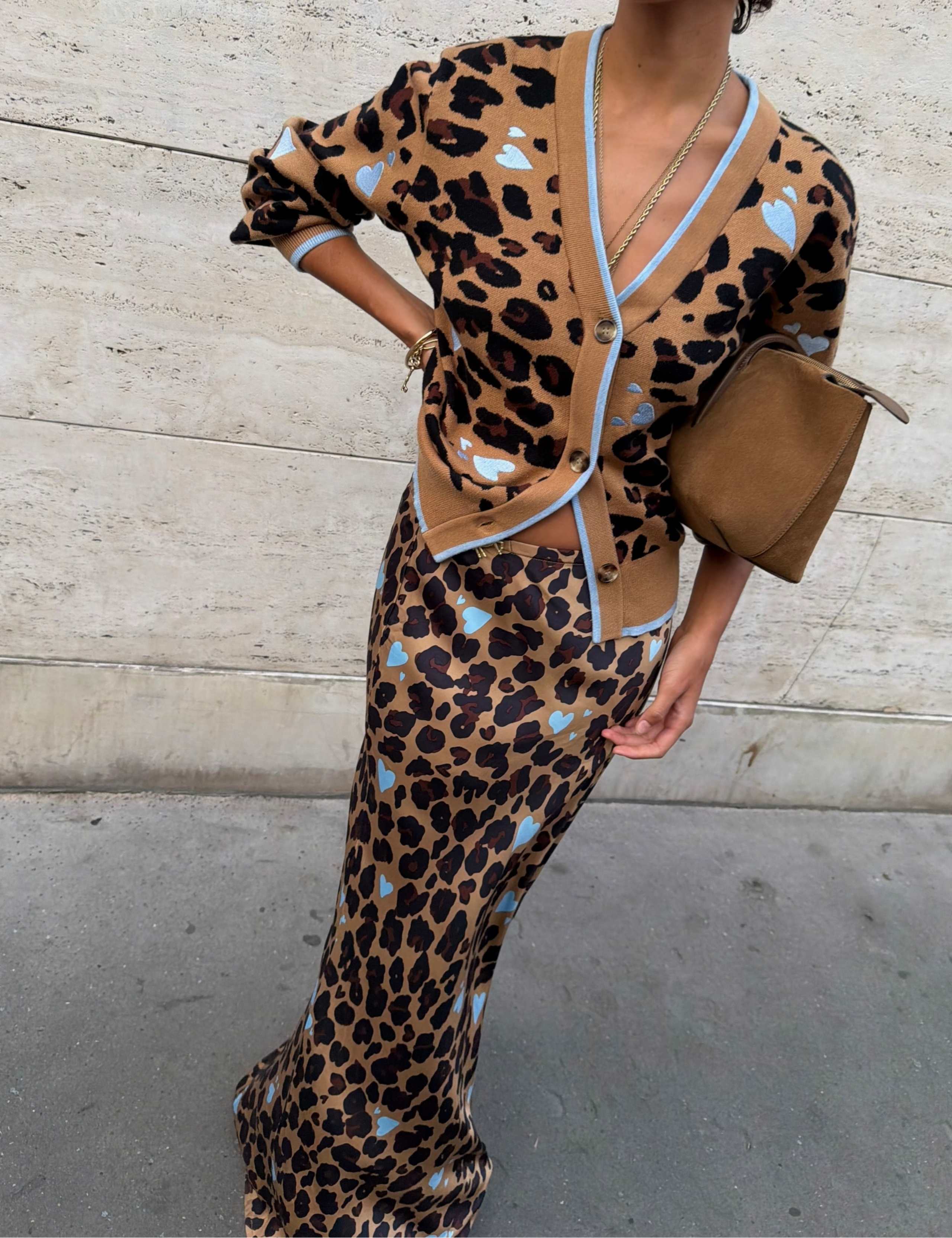 Animal Print Slip Midi Skirt 4 of 4