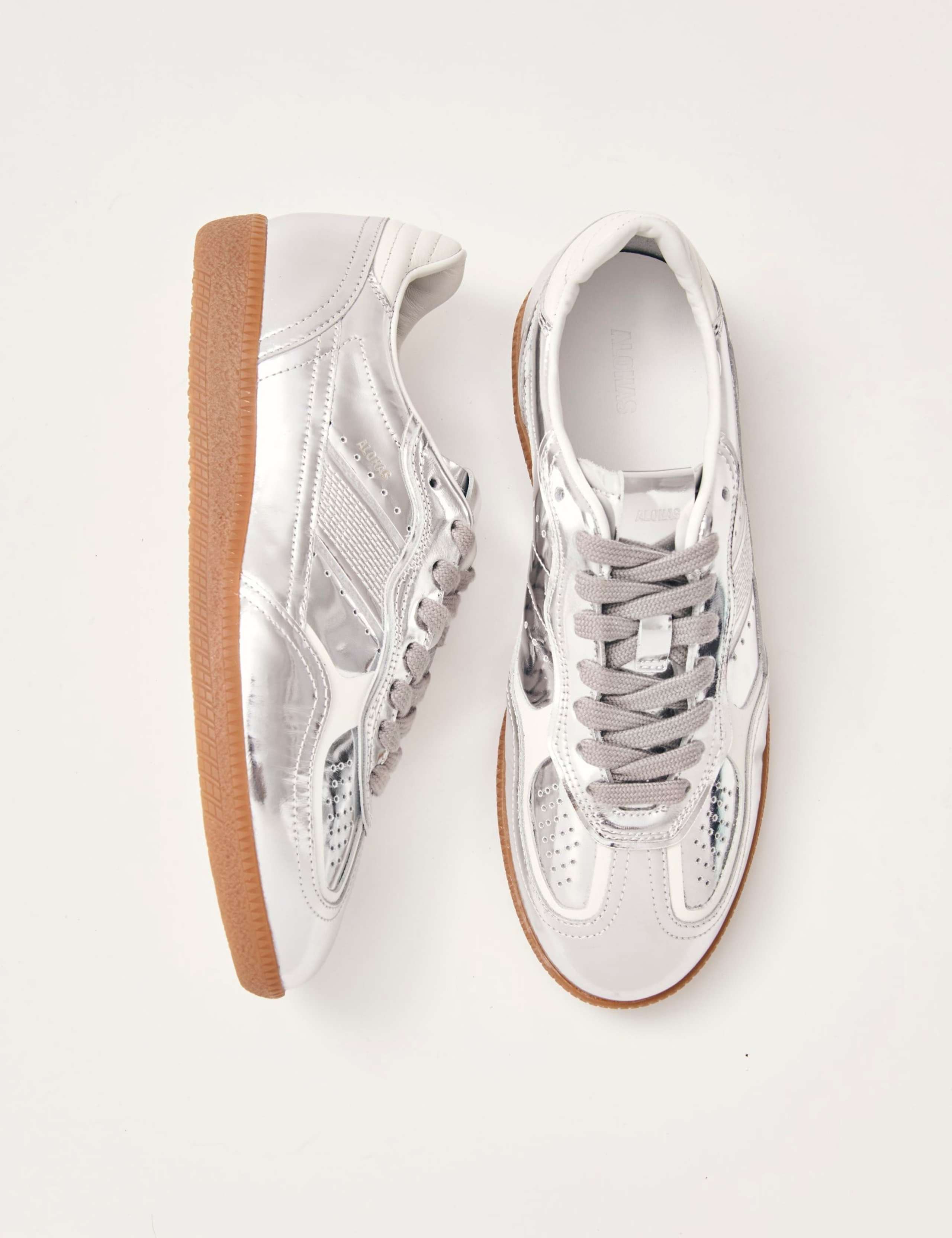 Tb.490 Leather Metallic Trainers 2 of 6