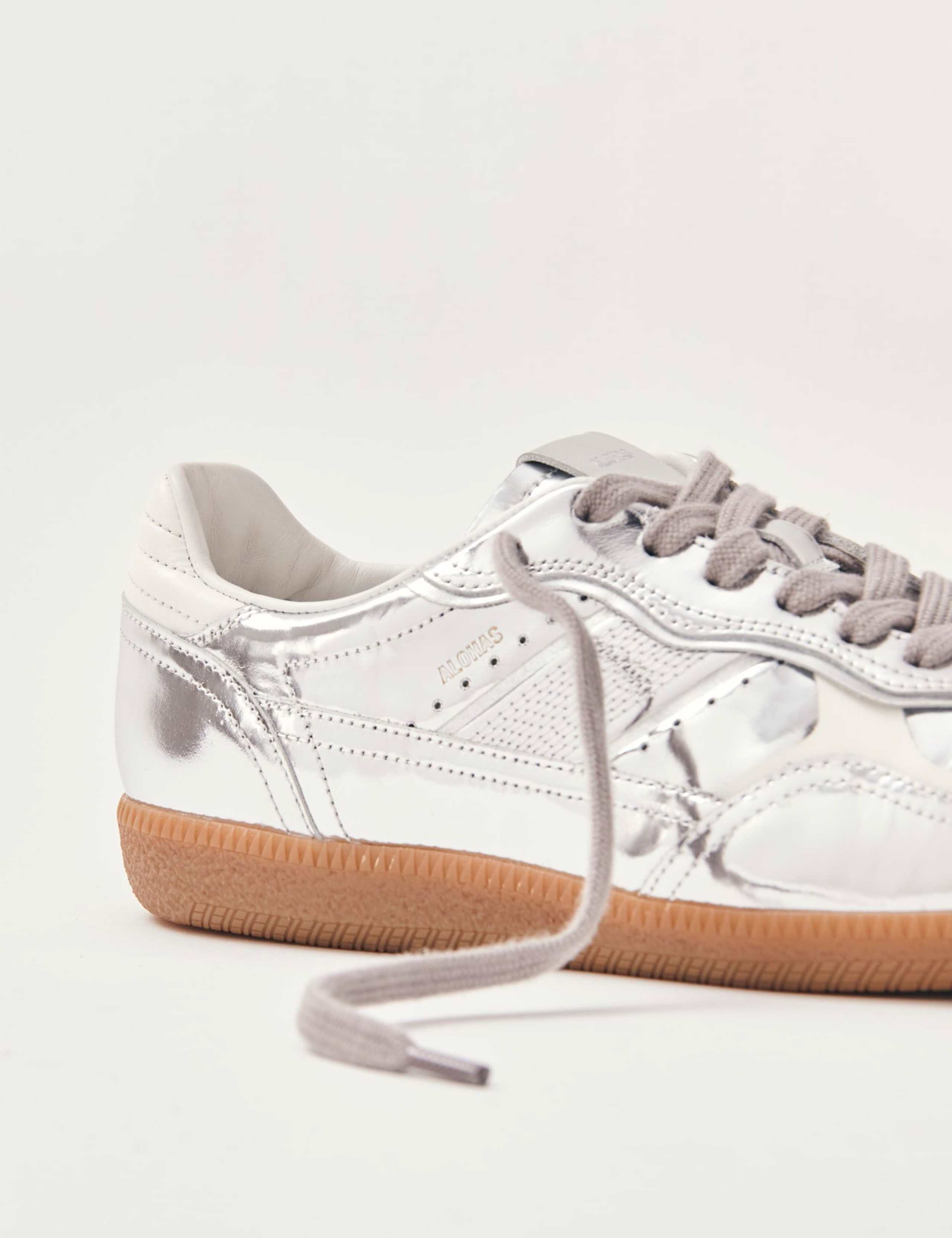 Tb.490 Leather Metallic Trainers 3 of 6
