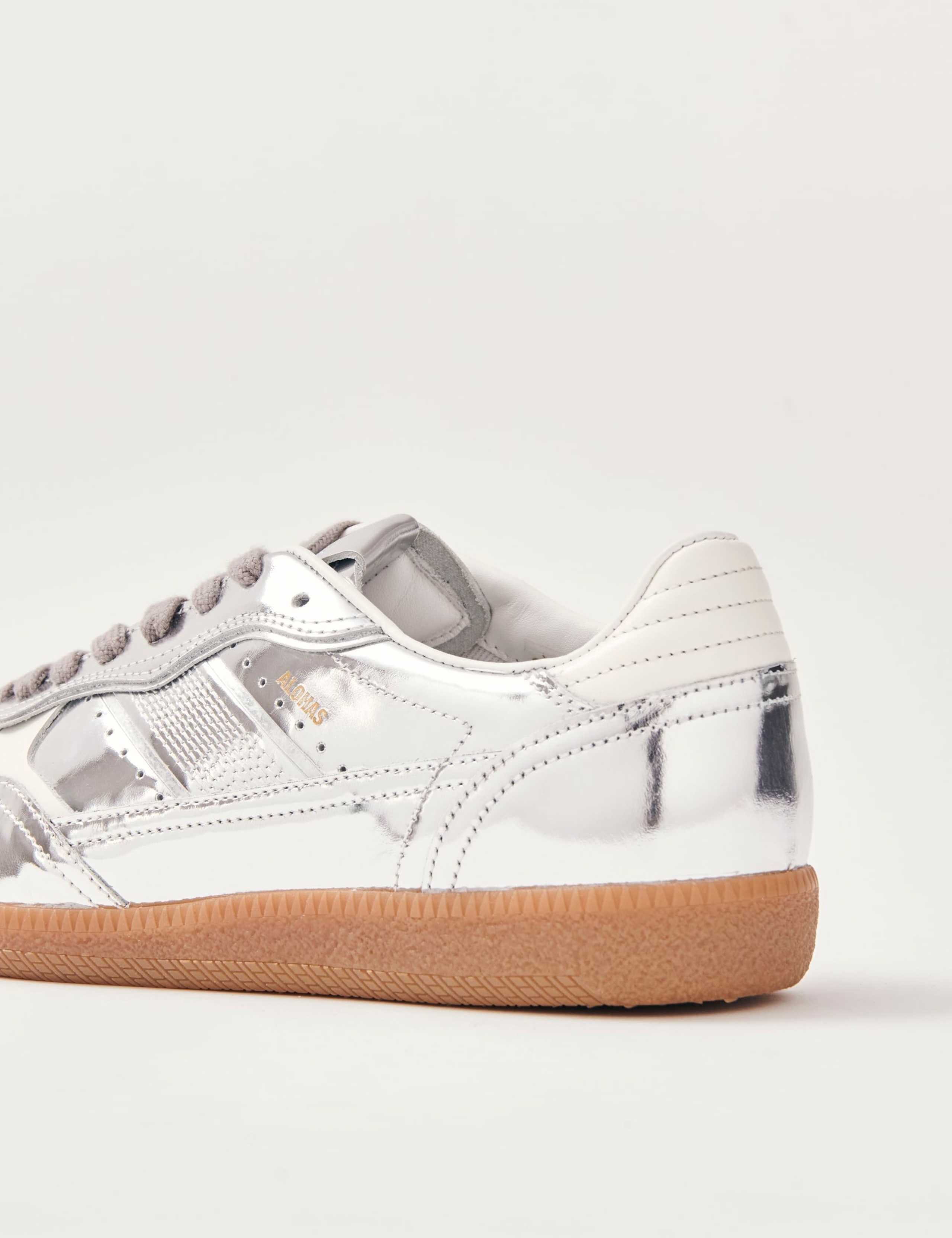 Tb.490 Leather Metallic Trainers 4 of 6