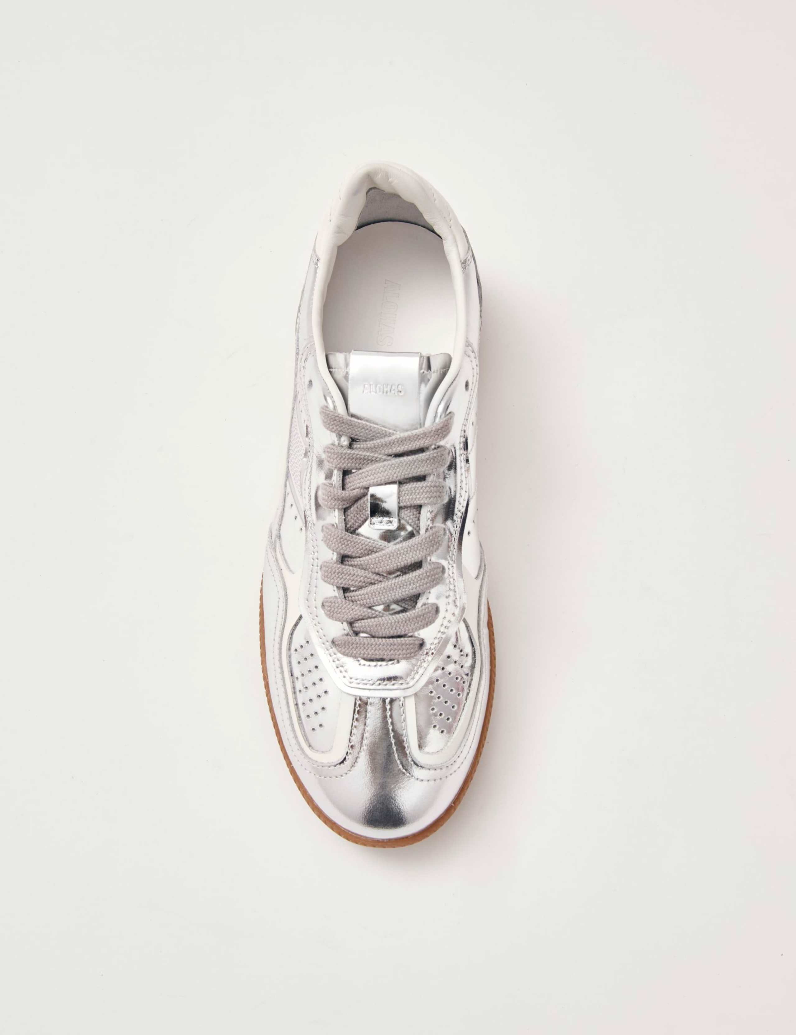 Tb.490 Leather Metallic Trainers 6 of 6