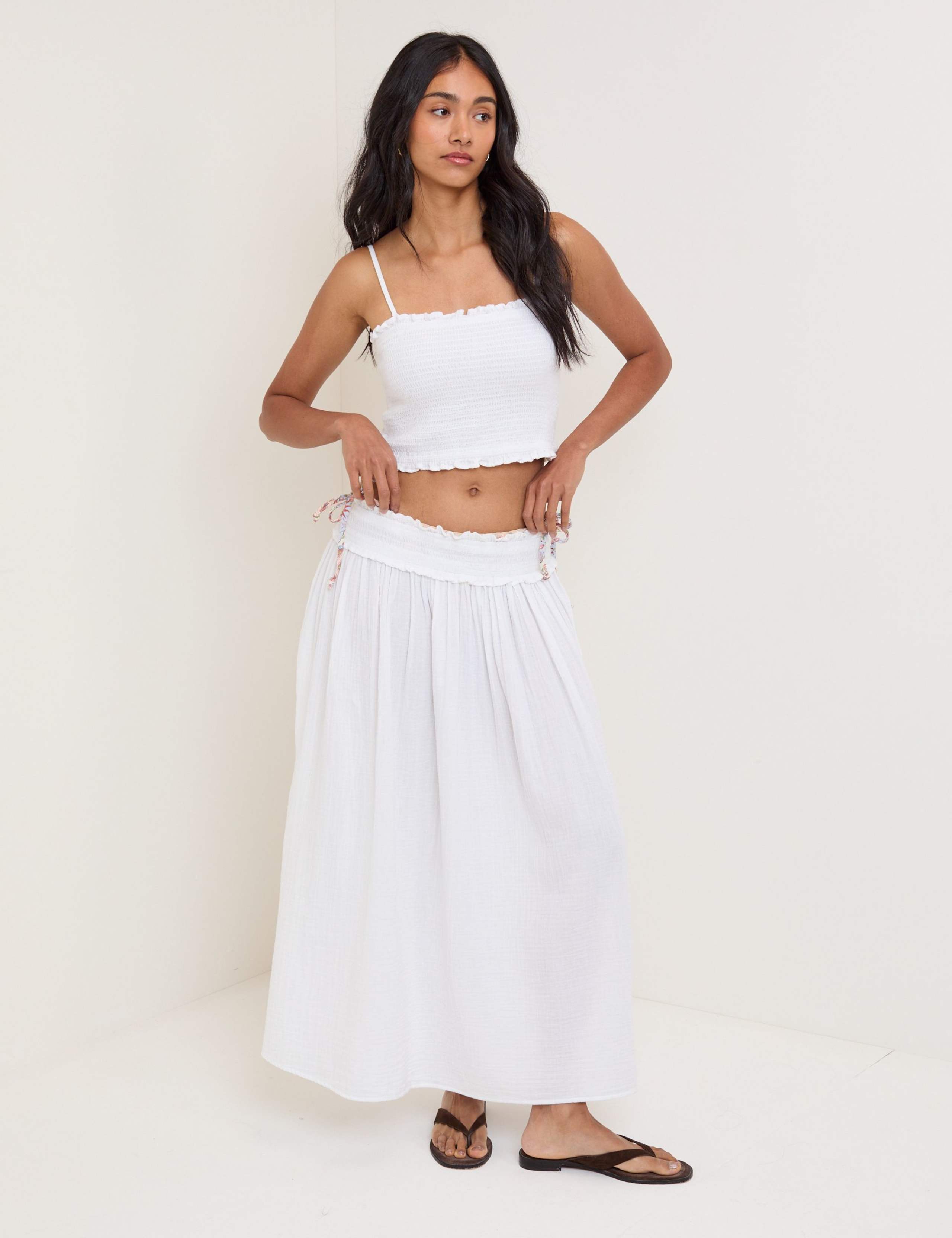Pure Cotton Fitted Bandeau Top 2 of 5