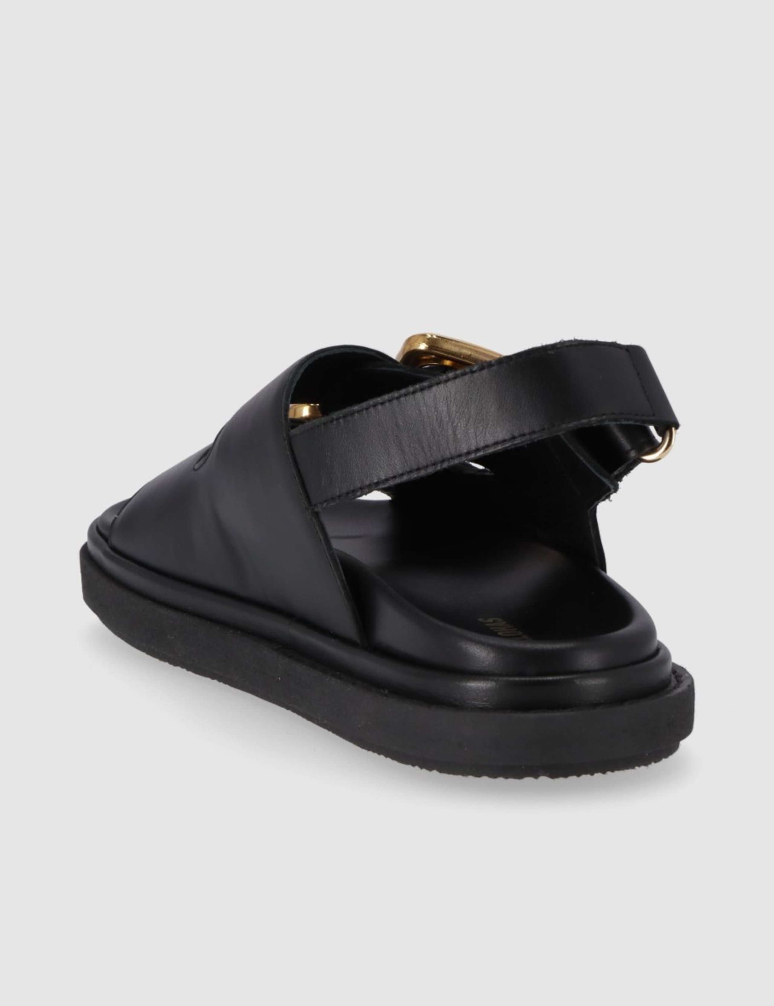 Daria Leather Buckle Flat Sandals 2 of 4