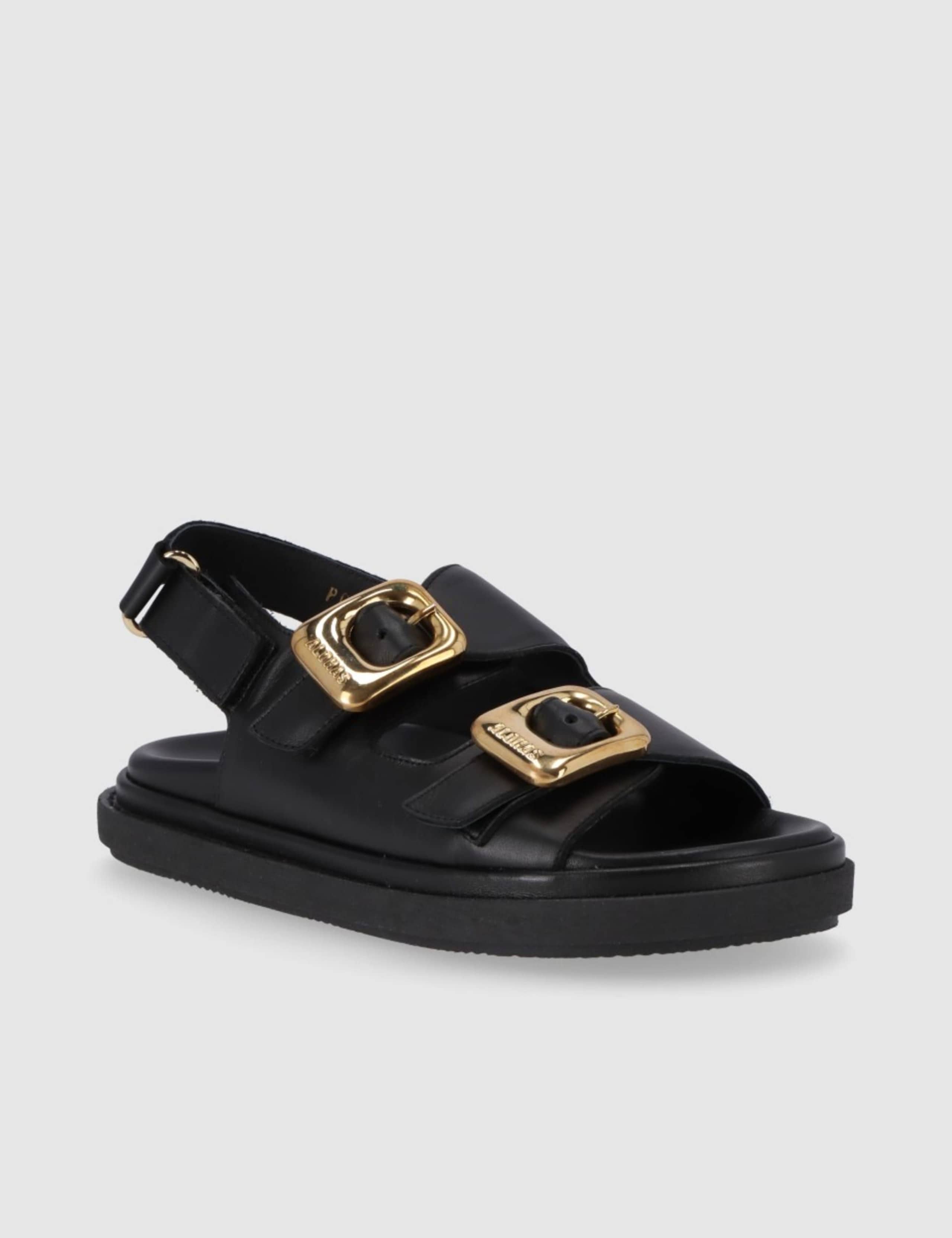 Daria Leather Buckle Flat Sandals 3 of 4