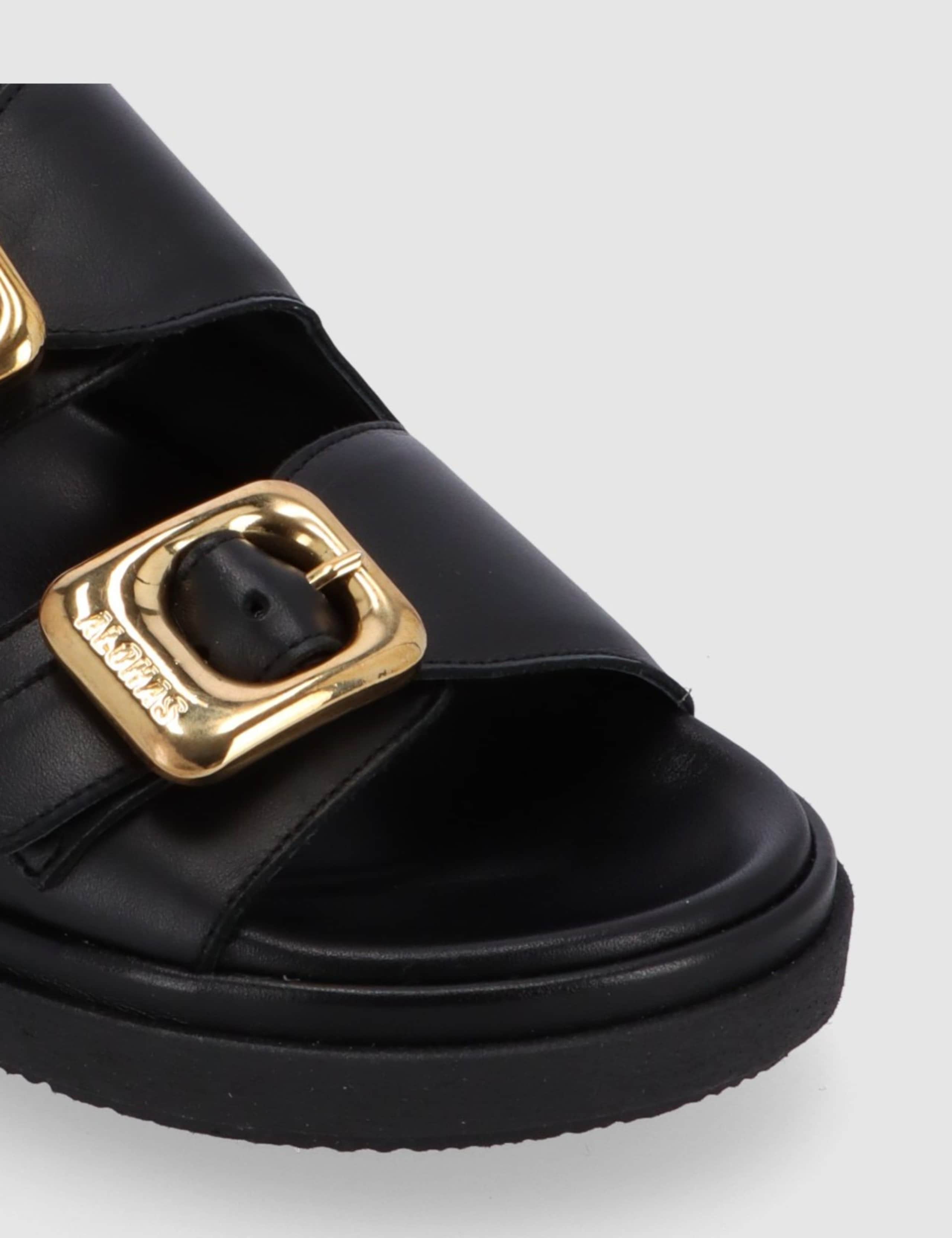 Daria Leather Buckle Flat Sandals 4 of 4
