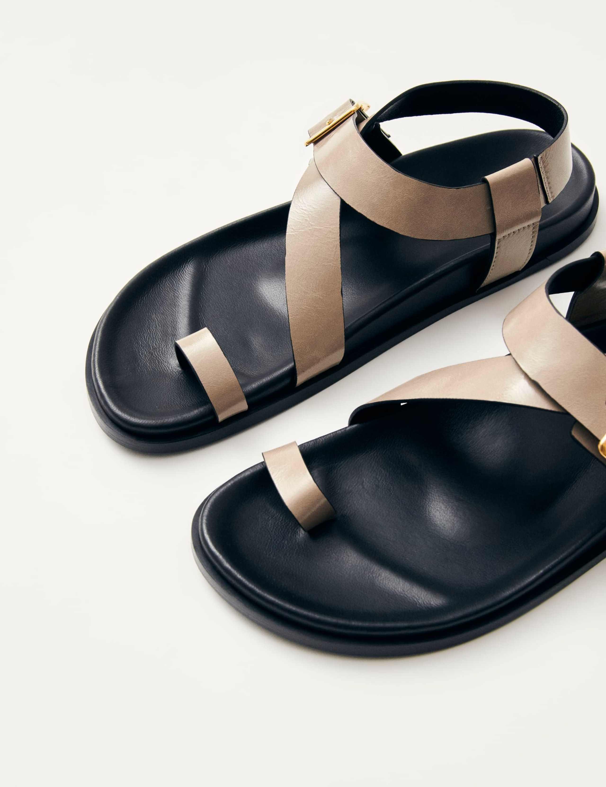 Siren Leather Flat Toe Loop Sandals 3 of 5
