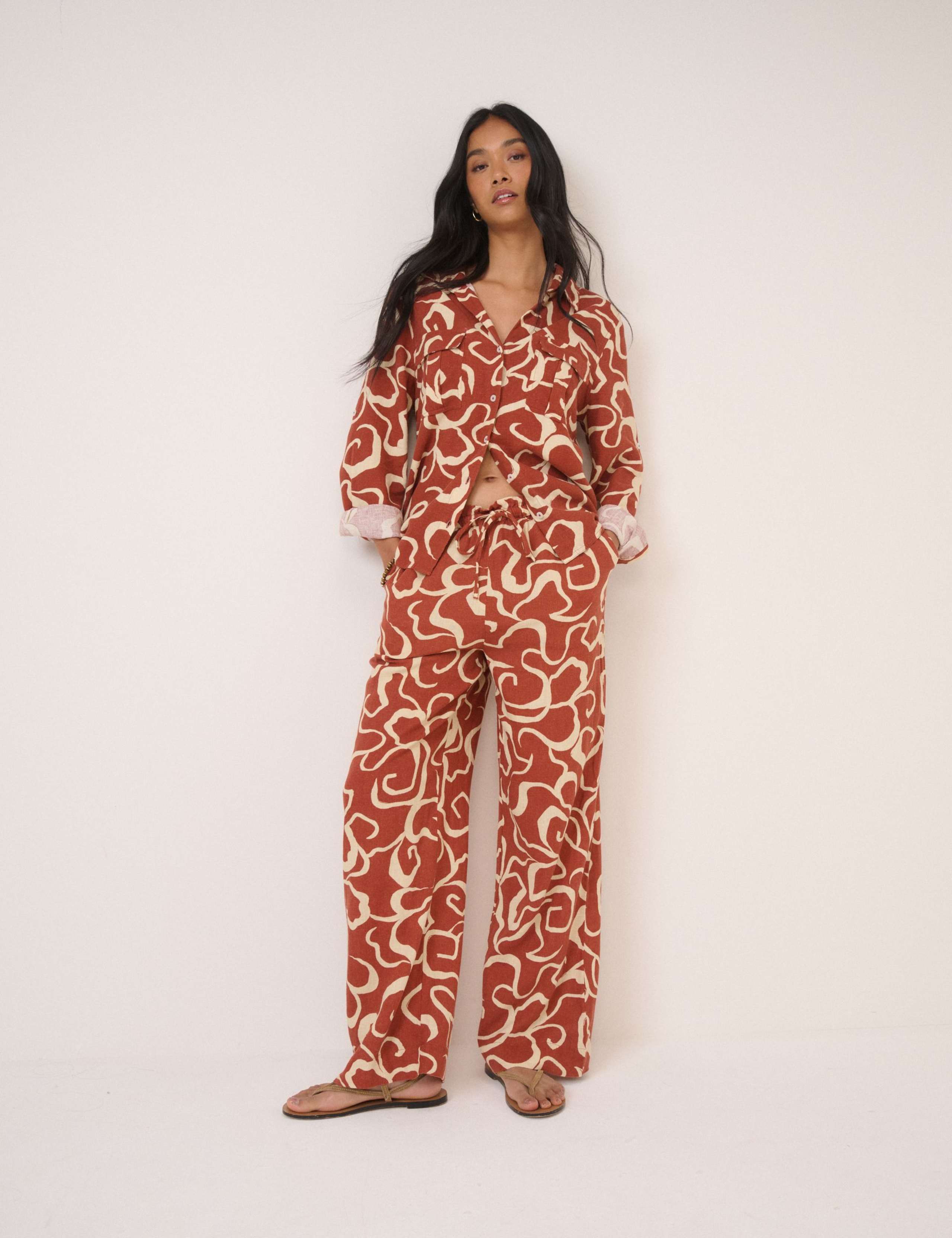 Linen Rich Printed Shirt 4 of 5