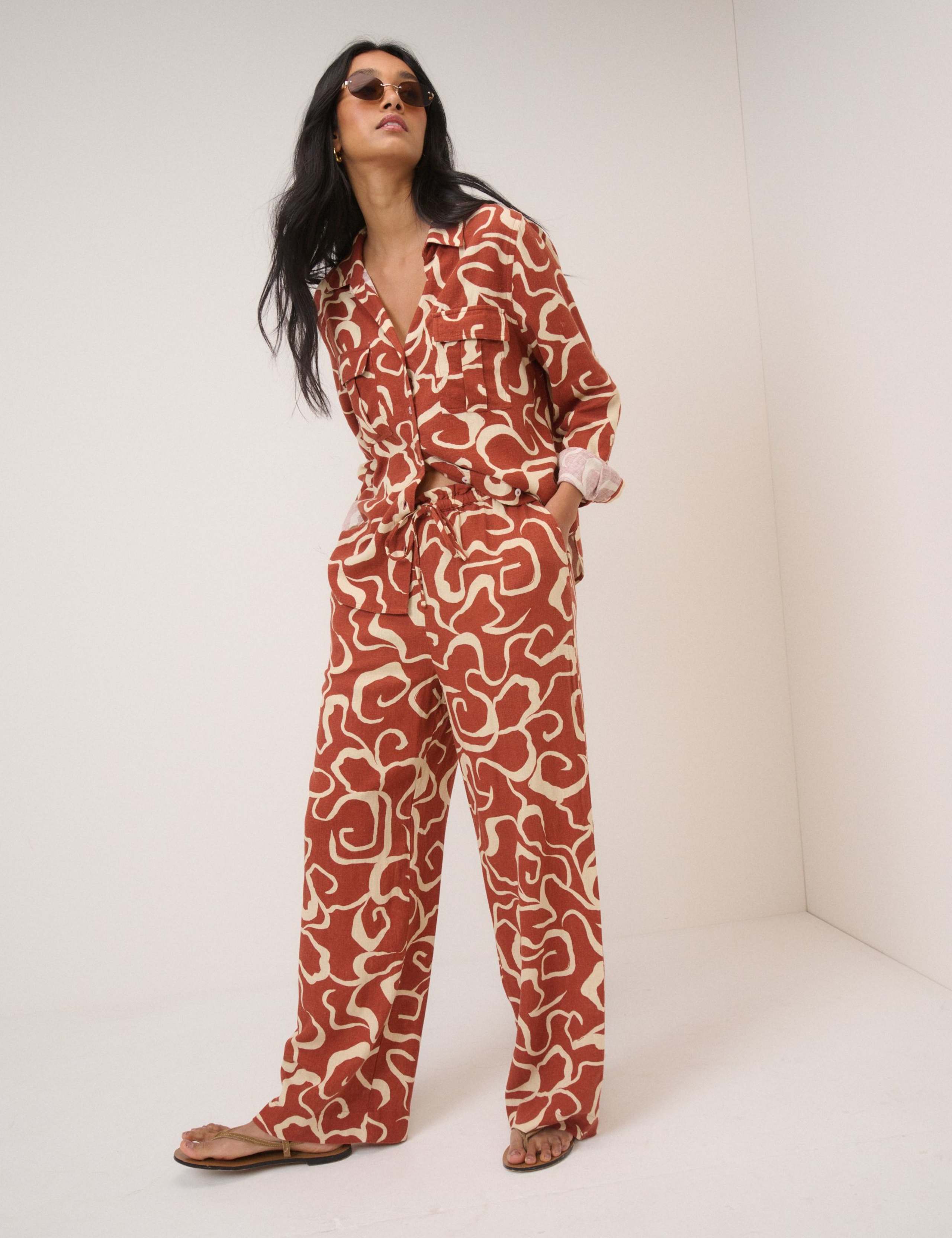 Linen Rich Printed Shirt 5 of 5